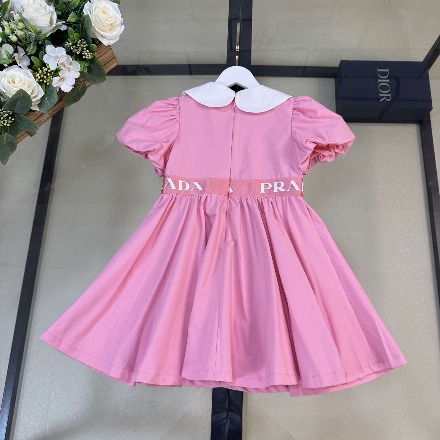 Prada Children’s Classic Bubble-Sleeve Dress: 100% Cotton, Spot Size 110-160, 348% Cash Benefit - 图片 7
