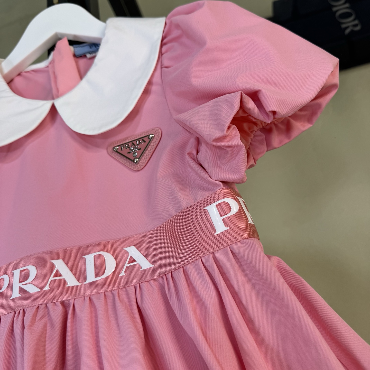 Prada Children’s Classic Bubble-Sleeve Dress: 100% Cotton, Spot Size 110-160, 348% Cash Benefit - 图片 4
