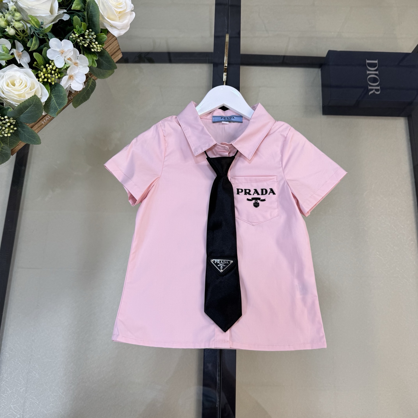 Prada Children’s School Dress: 100% Cotton, Classic Style, Great Quality, Sizes 110-160 - 图片 3