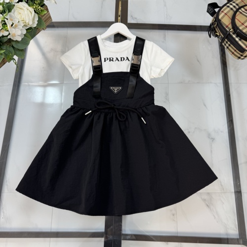 Prada Girl's Cotton Blend Skirt Set - Stylish & Comfortable Outfit 1 Prada Girl's Cotton Blend Skirt Set - Stylish & Comfortable Outfit