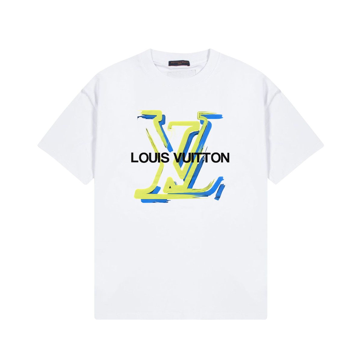 Louis Vuitton Clothing T-Shirt Black Doodle White Printing Unisex Combed Cotton Fashion Sweatpants
