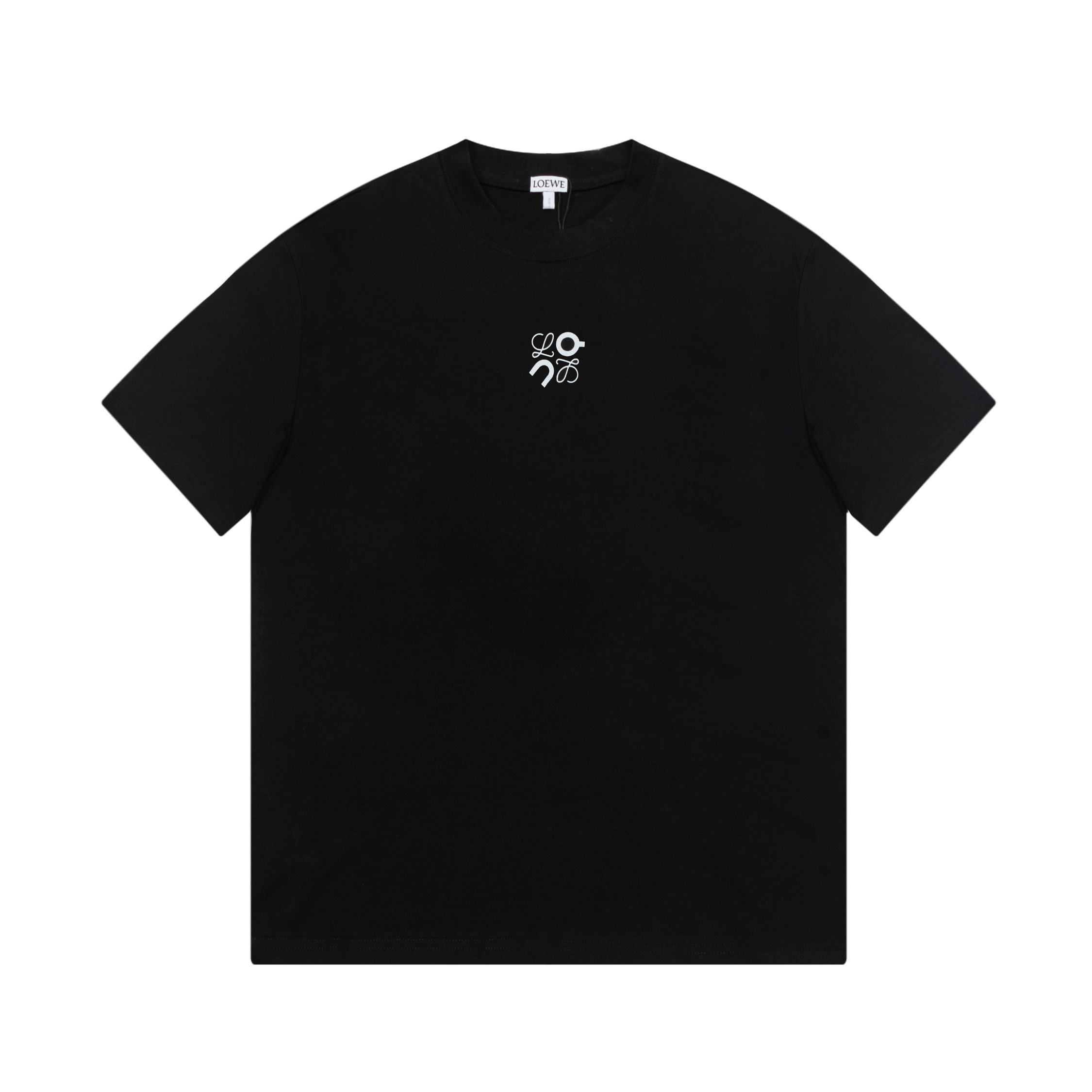 🅿️85 LOE Loewe 24ss colaboración con On, camiseta de manga corta de primavera/verano. Tejido de algodón puro de doble …