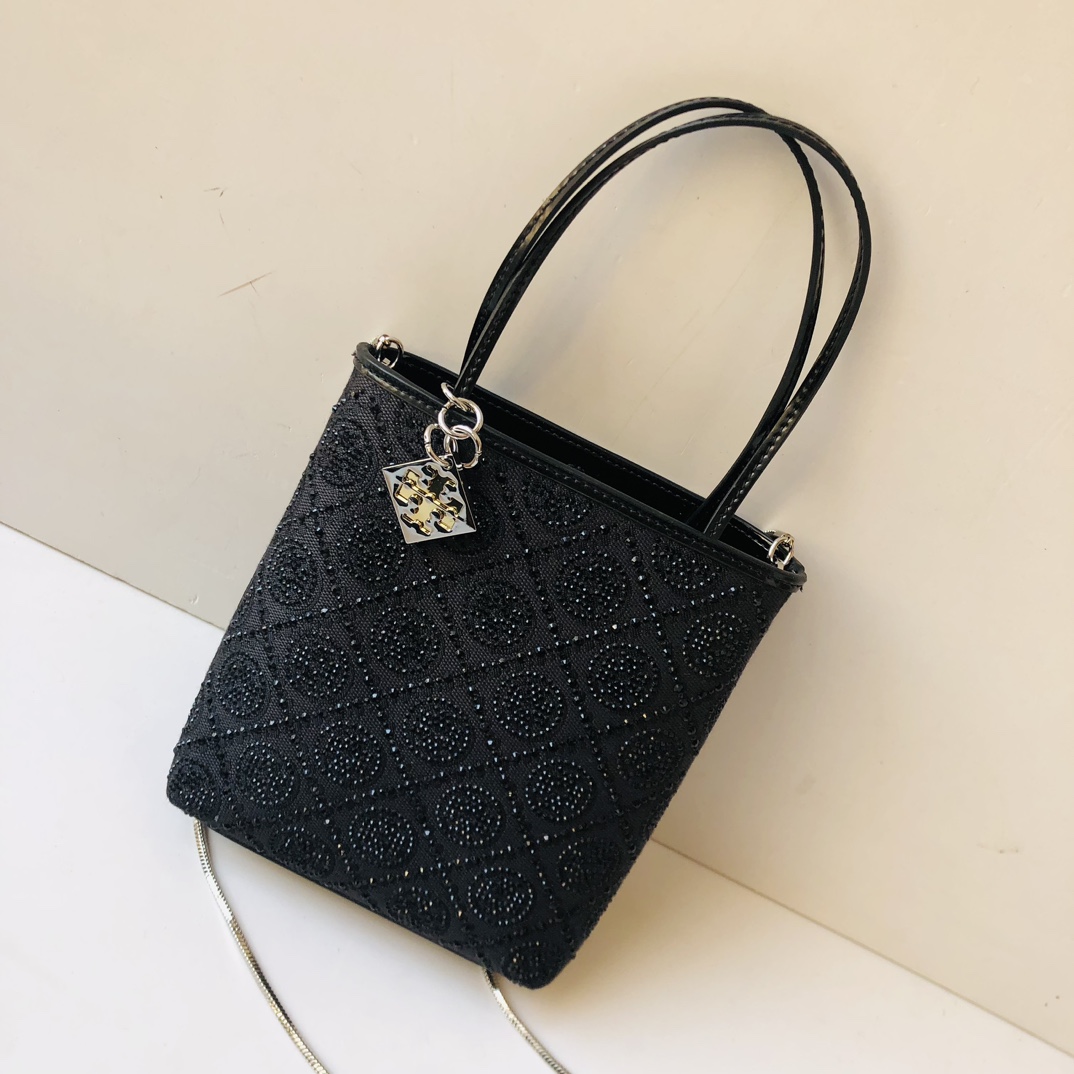 Tory Burch 蛇年特别系列 TORY BURC162782满钻迷你tote T MONOGRAM图案
