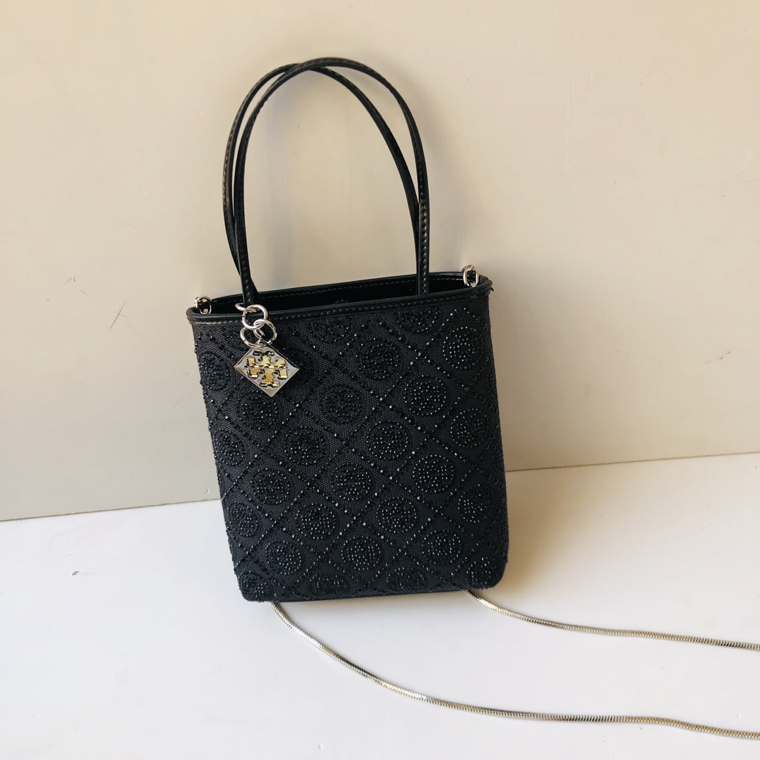 Tory Burch 蛇年特别系列 TORY BURC162782满钻迷你tote T MONOGRAM图案