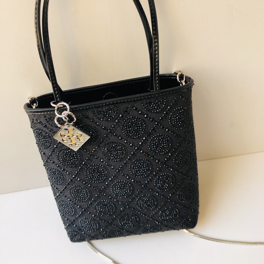 Tory Burch 蛇年特别系列 TORY BURC162782满钻迷你tote T MONOGRAM图案