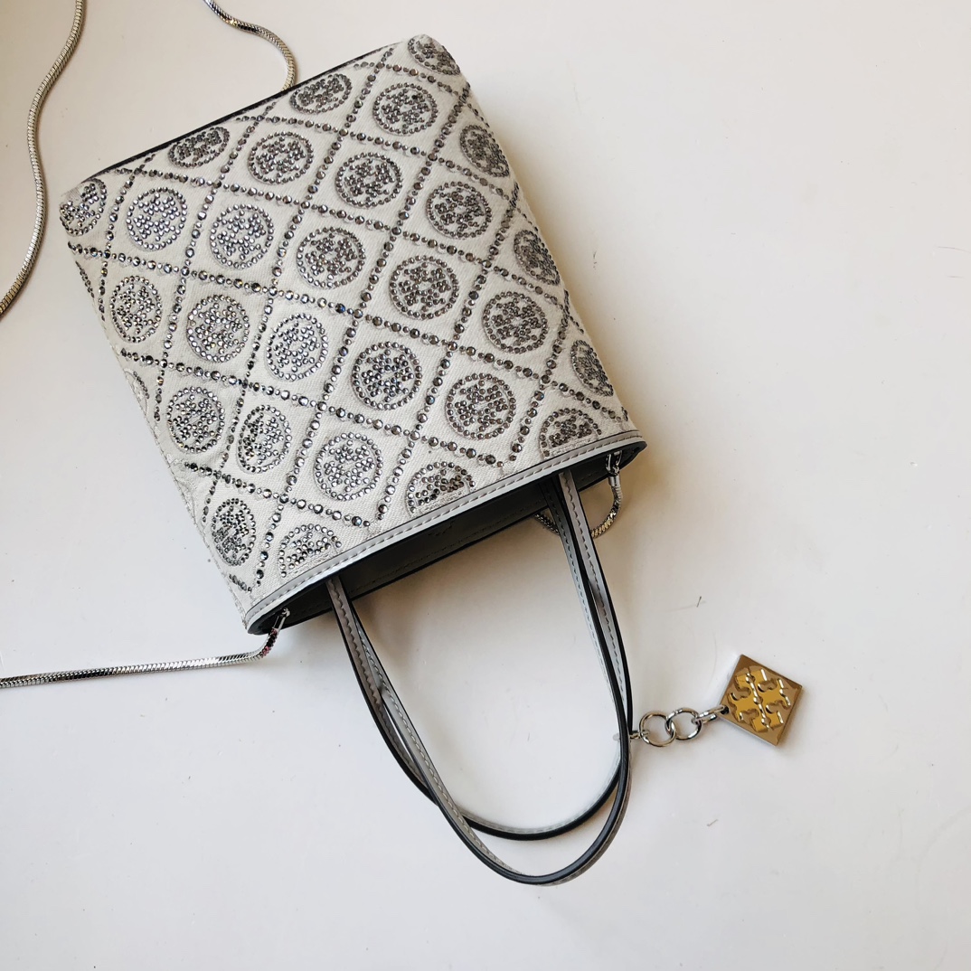 Tory Burch 蛇年特别系列 TORY BURC162782满钻迷你tote T MONOGRAM图案