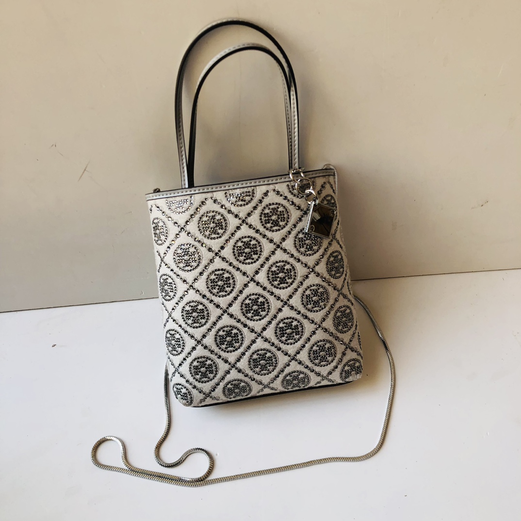 Tory Burch 蛇年特别系列 TORY BURC162782满钻迷你tote T MONOGRAM图案