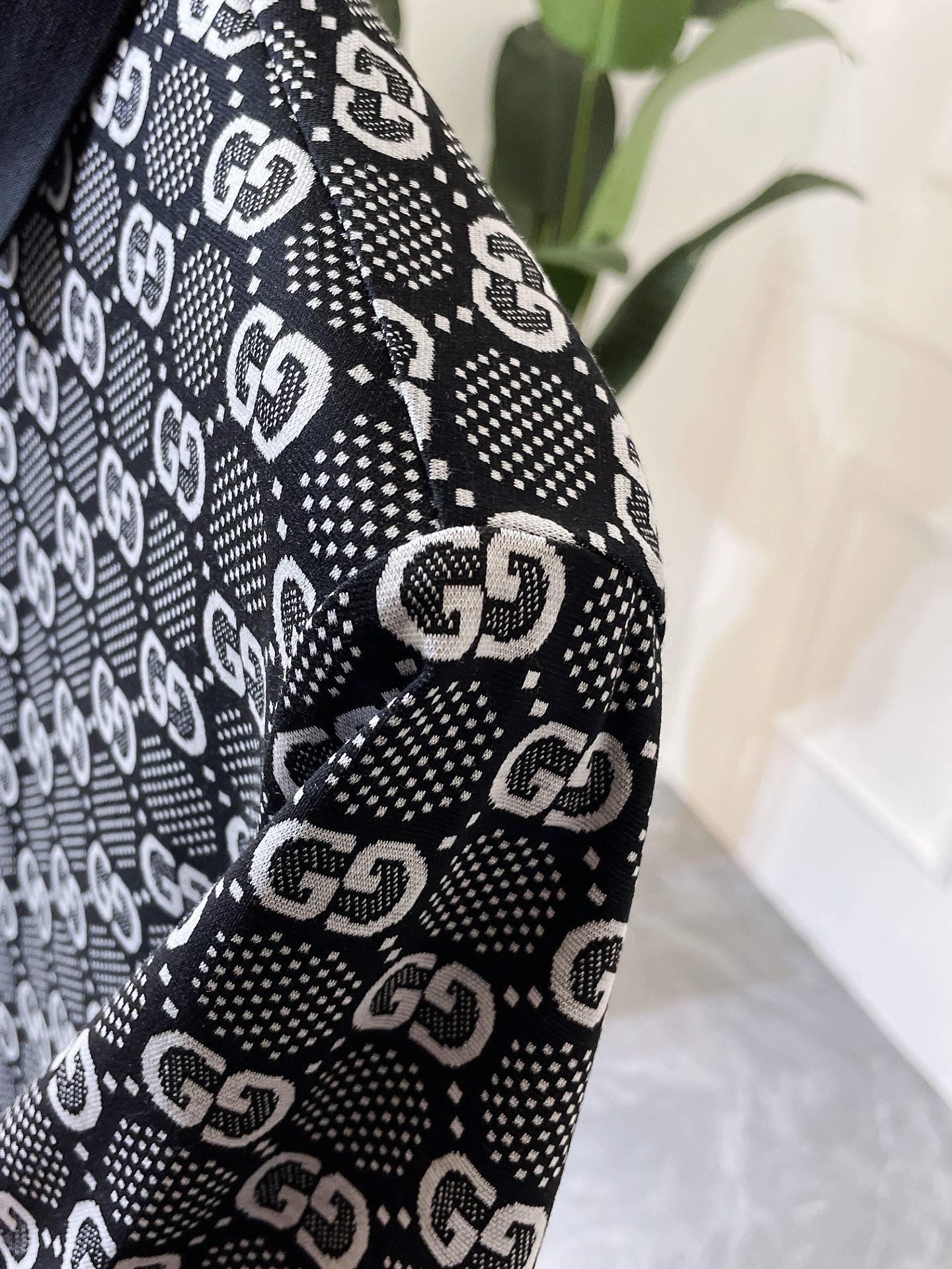 G奇-2024ss龙年春夏新款Polo领短袖系列精选优质双丝光珠地棉面料时尚大牌5D数码印花logo设计