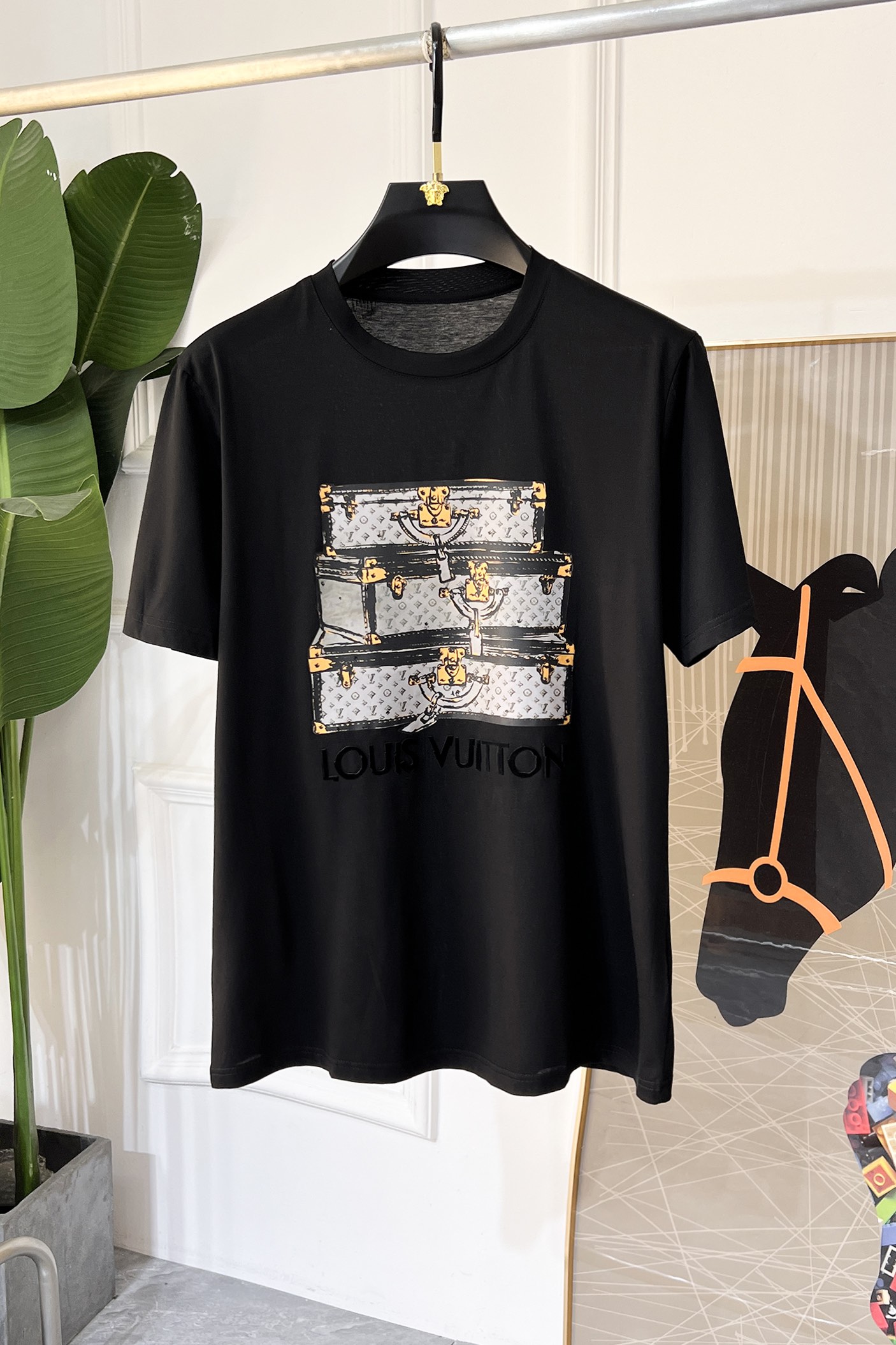 Louis Vuitton Clothing T-Shirt Cotton Mercerized Summer Collection Short Sleeve