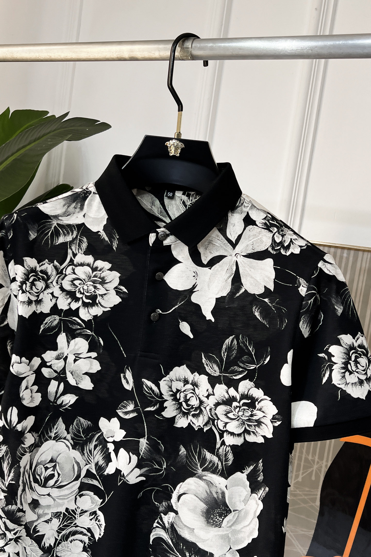 Floral Print Short Sleeve Polo Shirt - Fashionable and Comfortable 3 i1738640579131 8744 0 2