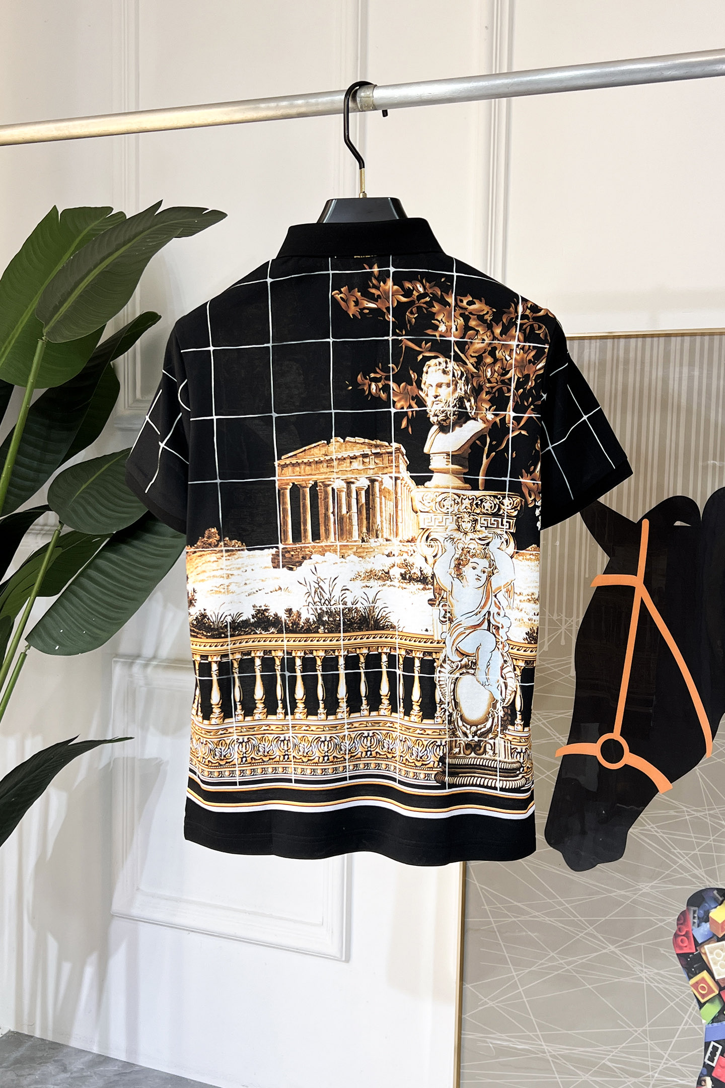 Versace Men's Printed Polo Shirt - Short Sleeve, Stylish Design, Comfortable Fit 3 i1738640607217 1482 0 1