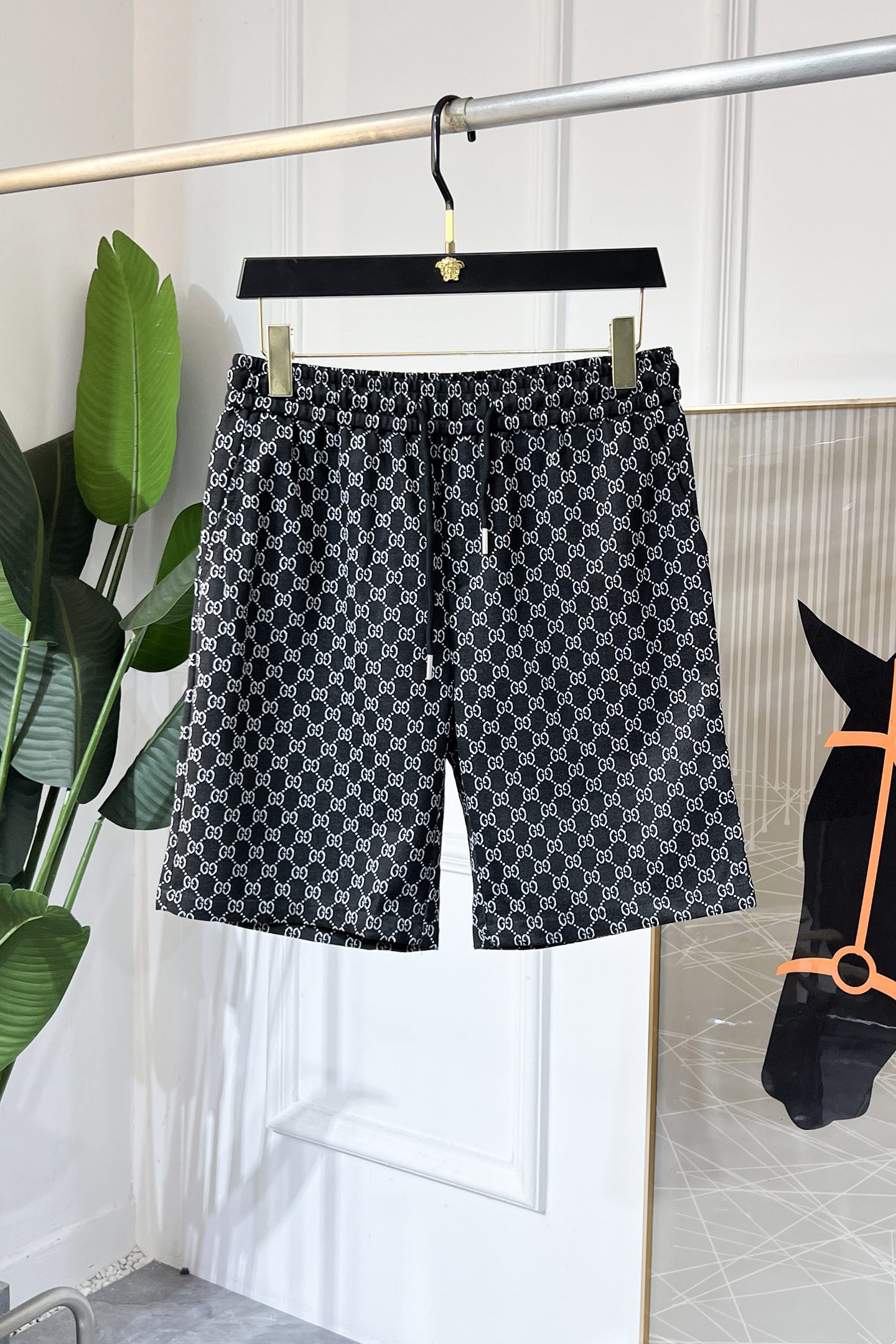 Gucci 2025SS Summer High-End Casual Shorts with Classic Logo Design