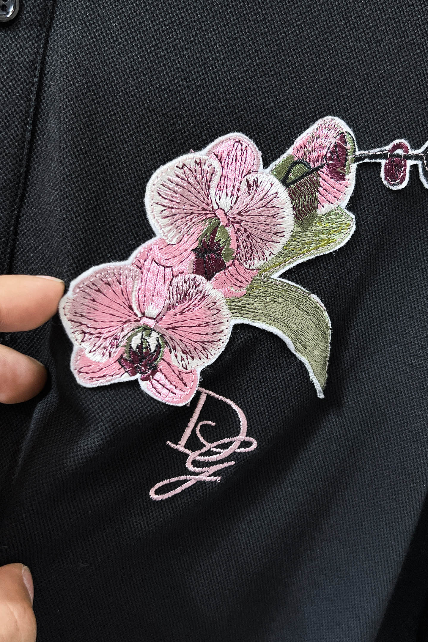 Dolce & Gabbana Black Polo Shirt with Floral Embroidery - Slim Fit 5 i1750747115928 9705 0 3