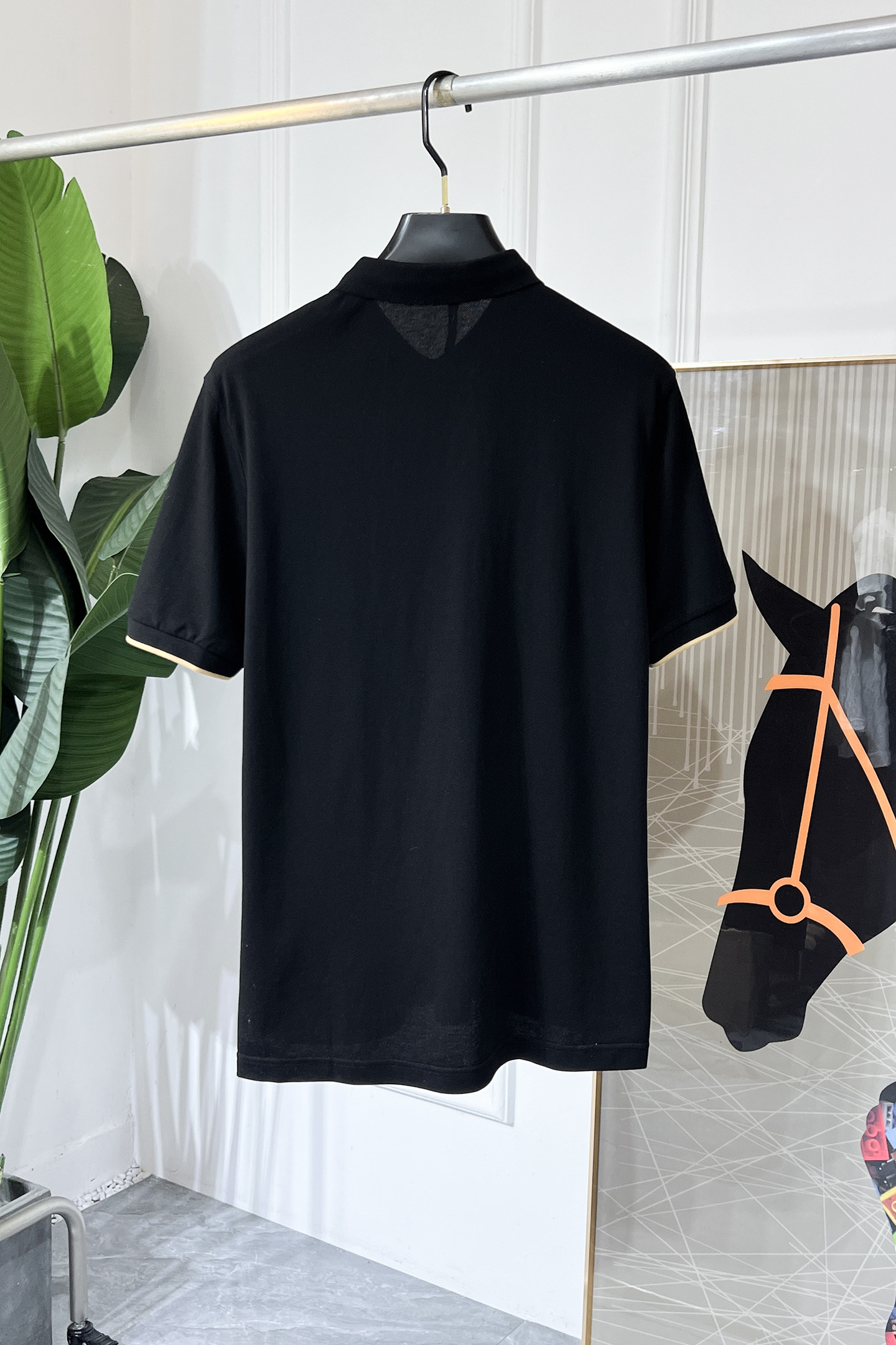 Moncler Men's Black Polo Shirt | Short Sleeve, Logo Design, Cotton Blend 2 i1750747164063 6132 0 1