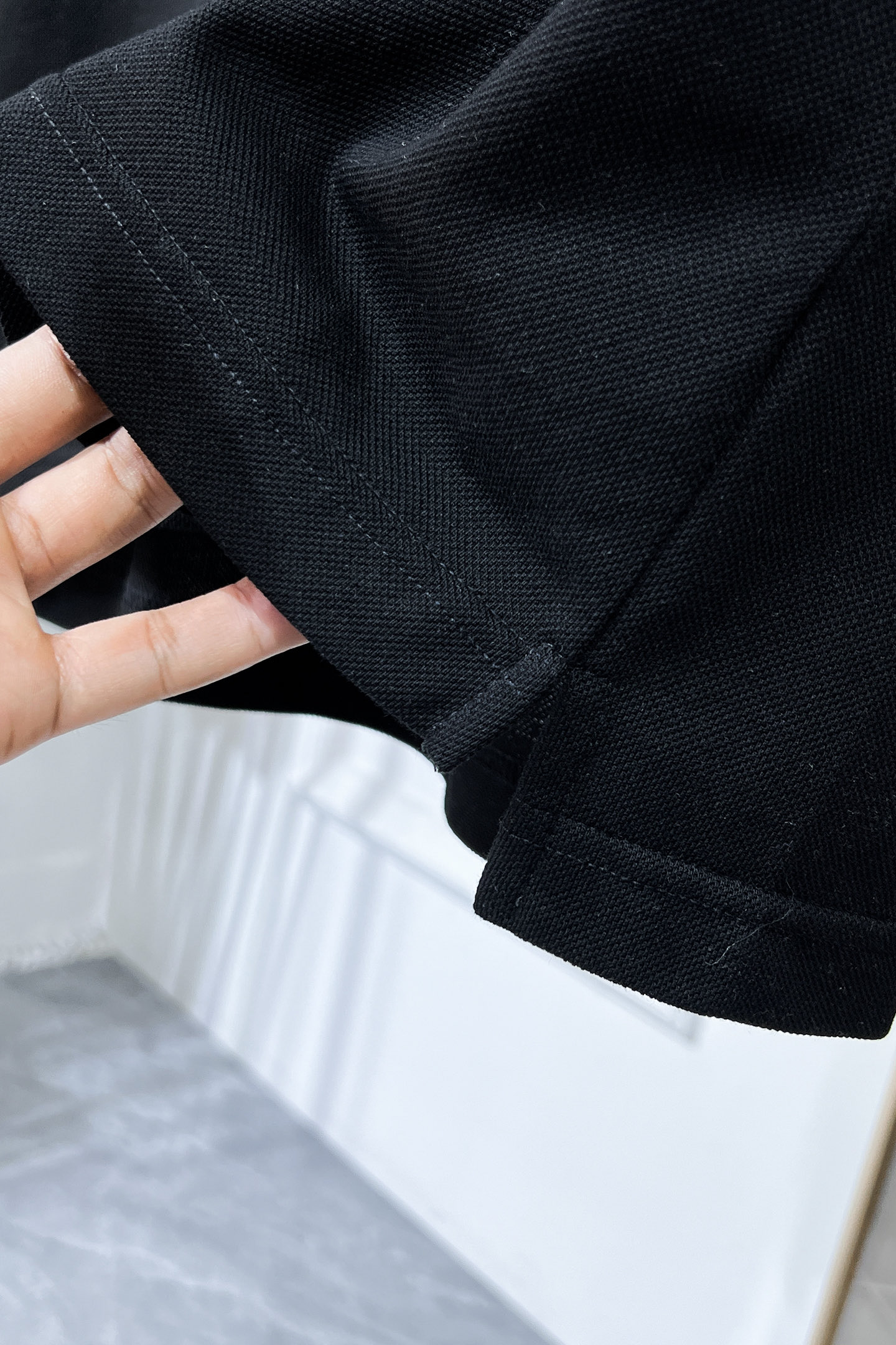 Moncler Men's Black Polo Shirt | Short Sleeve, Logo Design, Cotton Blend 8 i1750747164206 5714 0 7