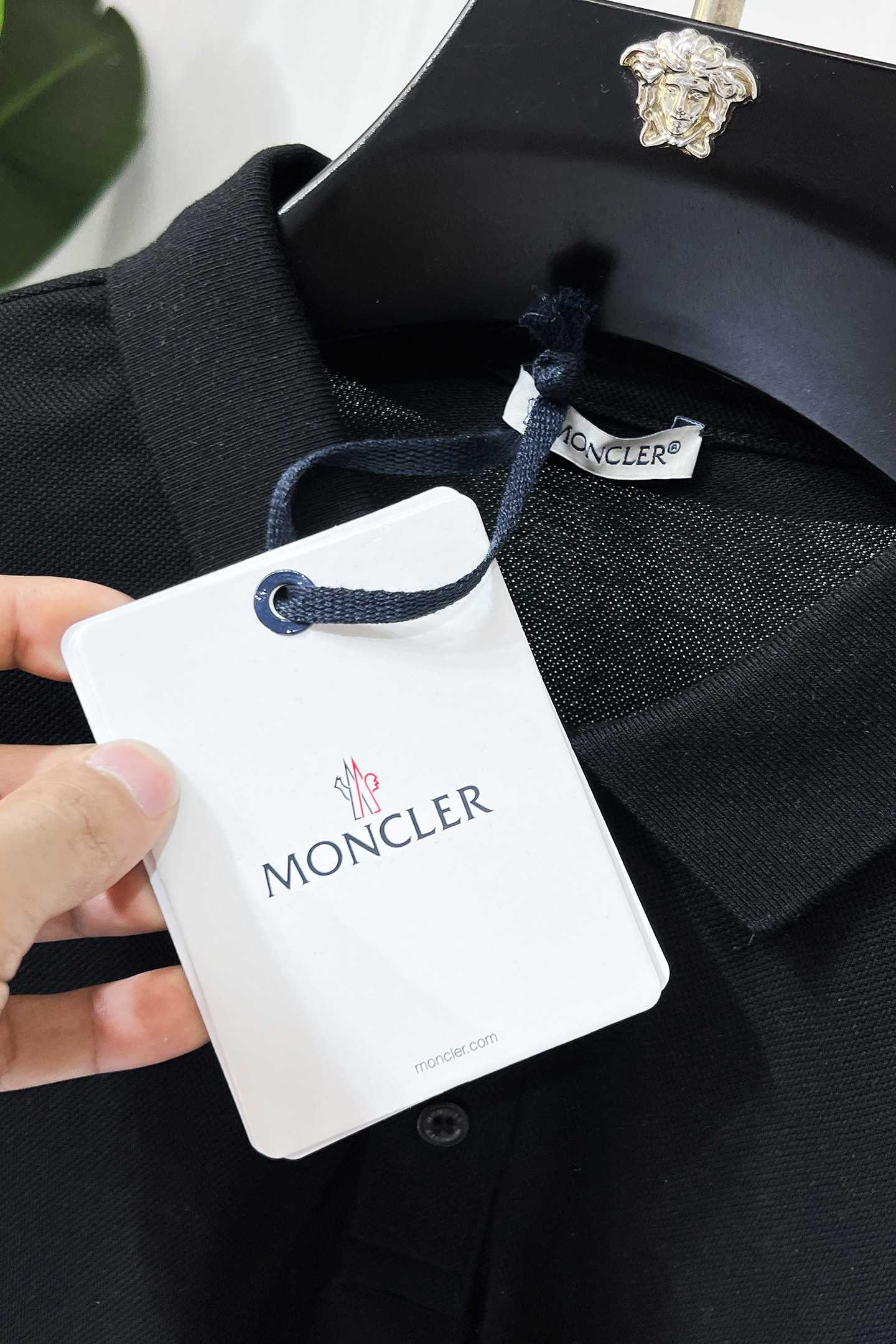 Moncler Men's Black Polo Shirt | Short Sleeve, Logo Design, Cotton Blend 5 i1750747165512 8323 0 4