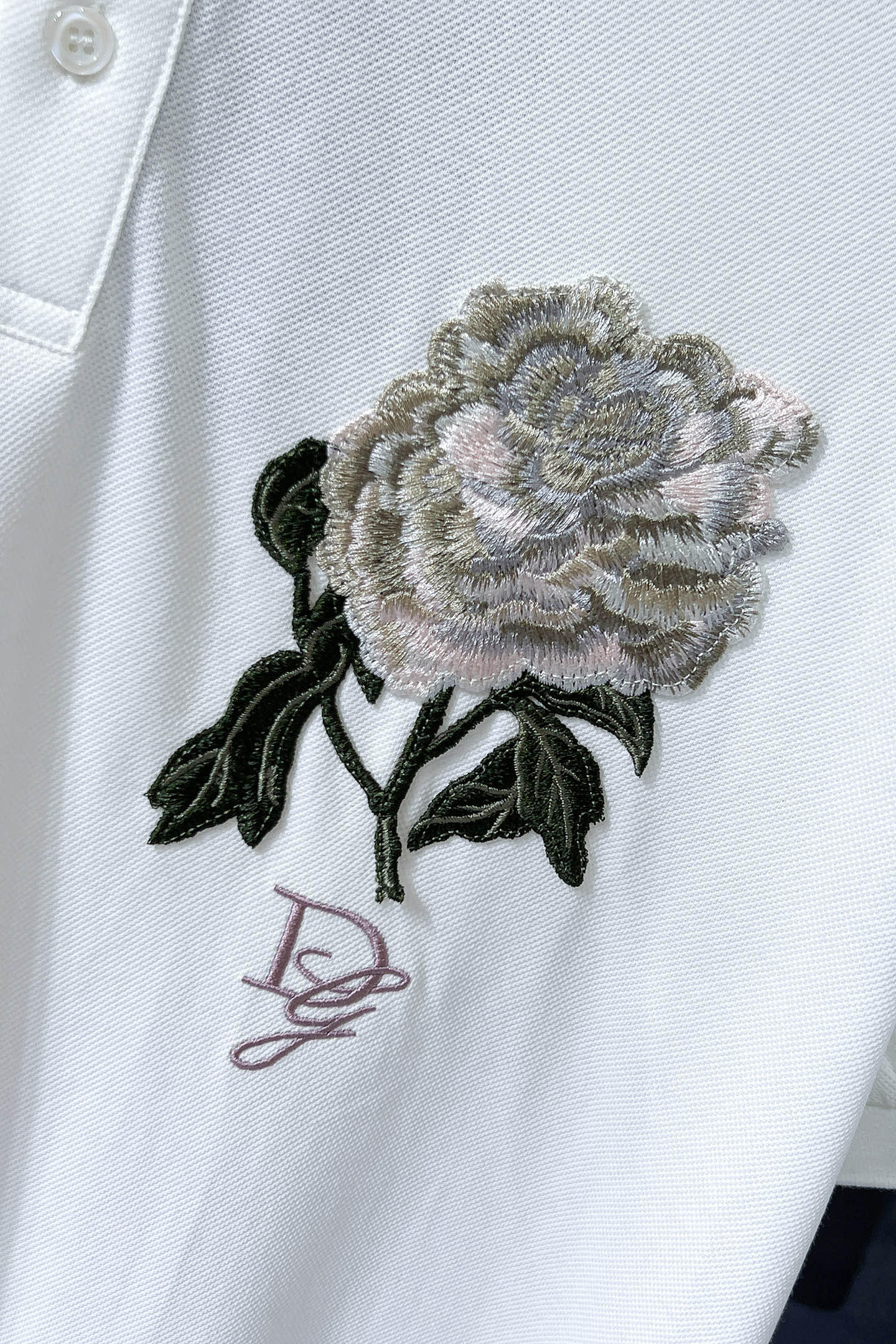 Dolce & Gabbana Polo Shirt with Floral Embroidery - Spring/Summer Collection 5 i1750747221348 8998 0 3