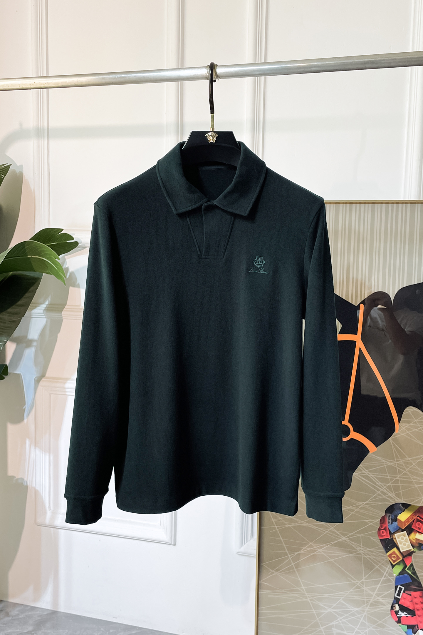 Loro Piana Men's Long Sleeve Polo Shirt - Casual Fashion Top, Premium Cotton 1 i1755497421490 1790 0 8