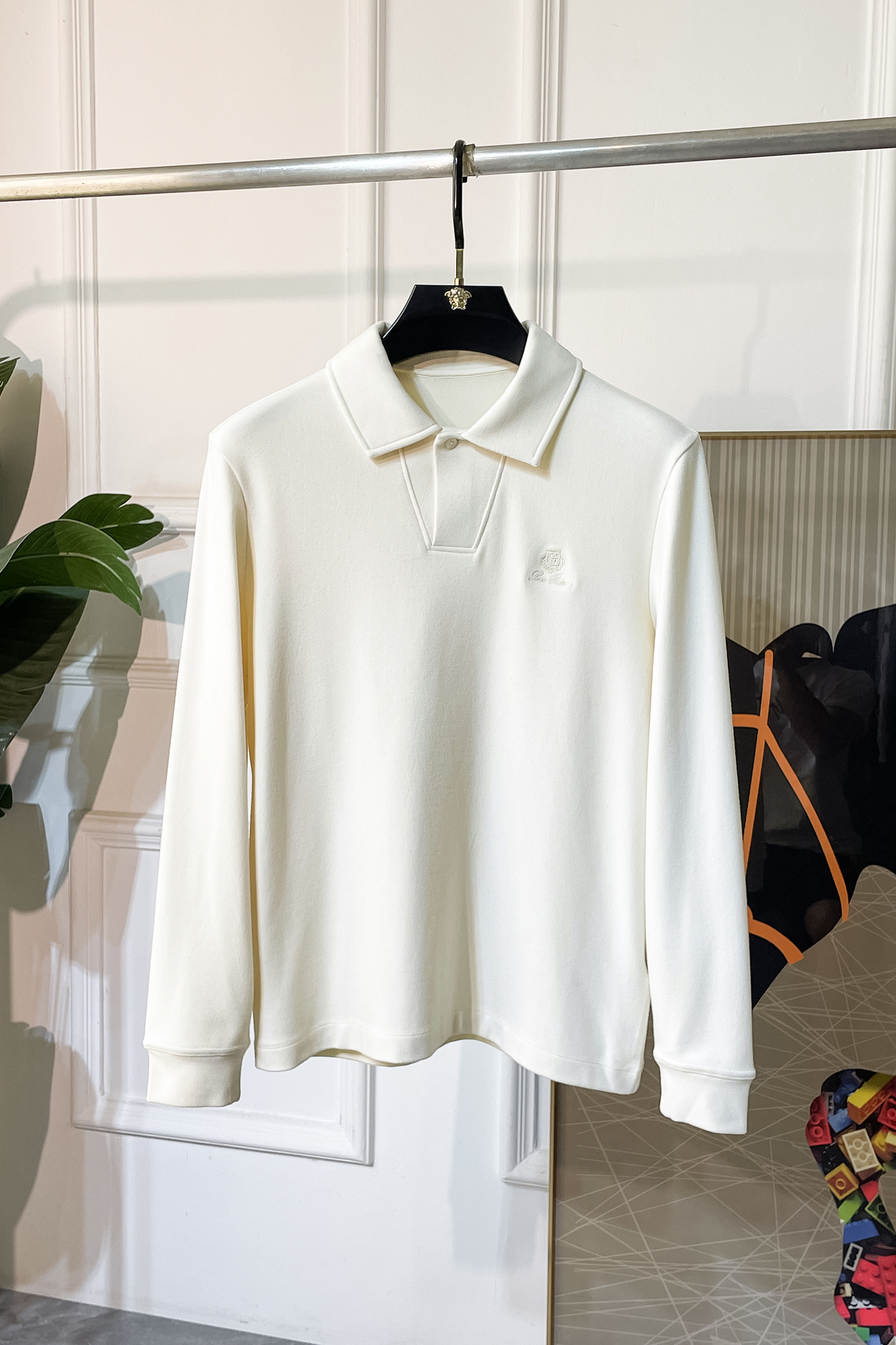Loro Piana Men's Long Sleeve Polo Shirt - Casual Fashion Top, Premium Cotton 3 i1755497422411 7667 0 0