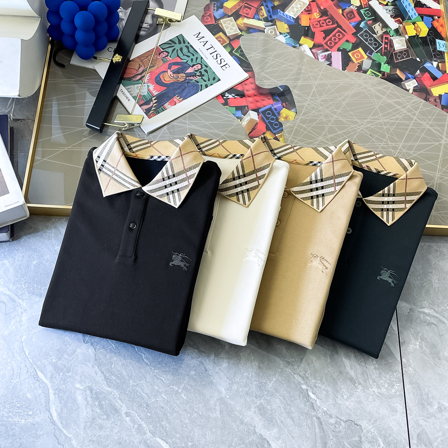 Burberry Long Sleeve Polo Shirt - Classic Style, Comfortable Fit, Sizes M-3XL 6 i1755497564215 7821 0 4