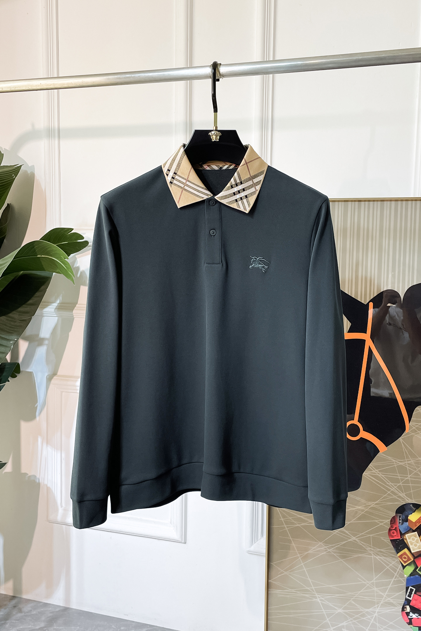 Burberry Long Sleeve Polo Shirt - Classic Style, Comfortable Fit, Sizes M-3XL 5 i1755497565421 4210 0 3
