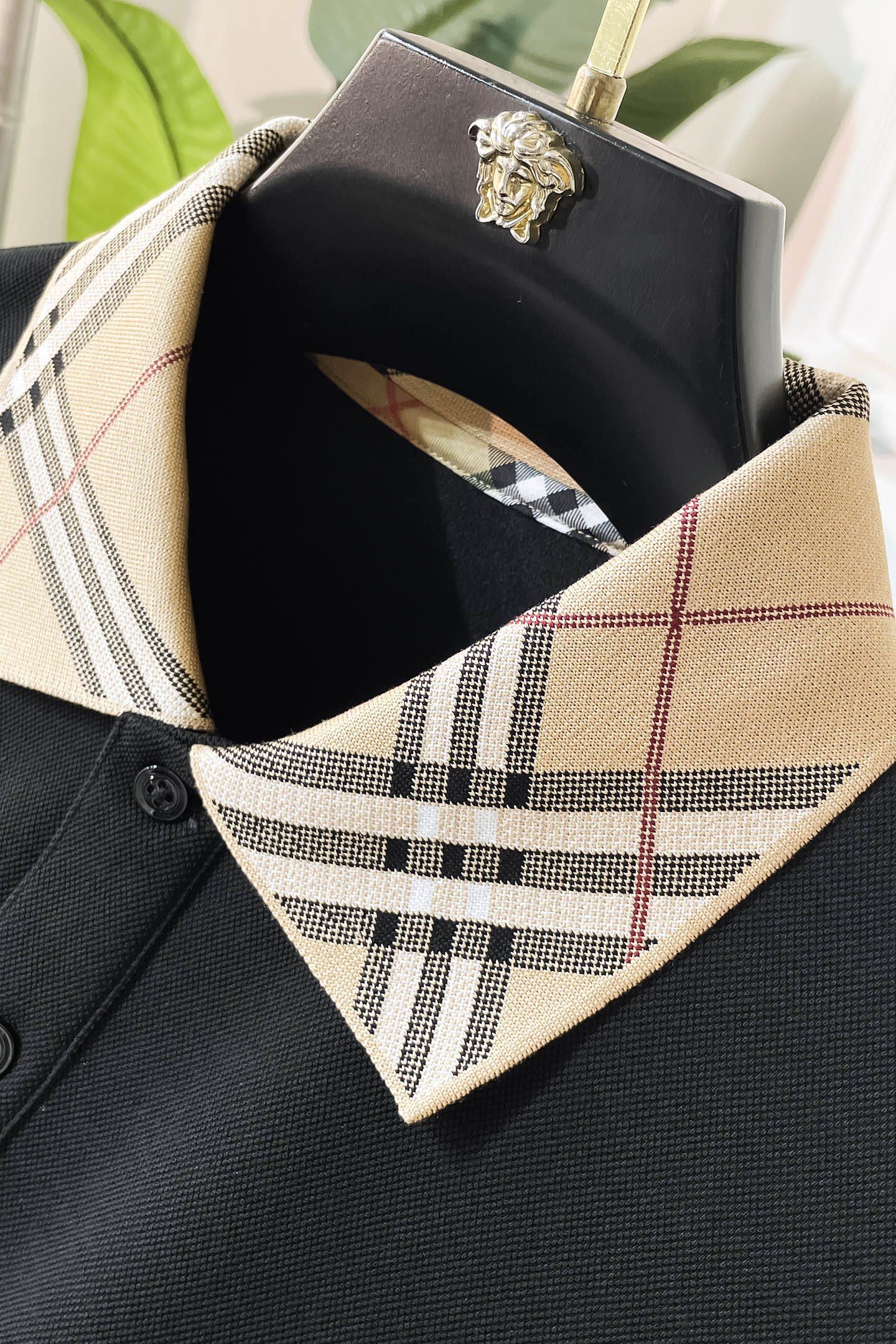 Burberry Long Sleeve Polo Shirt - Classic Check Collar, Men's Fashion 9 i1755497590159 1763 0 7