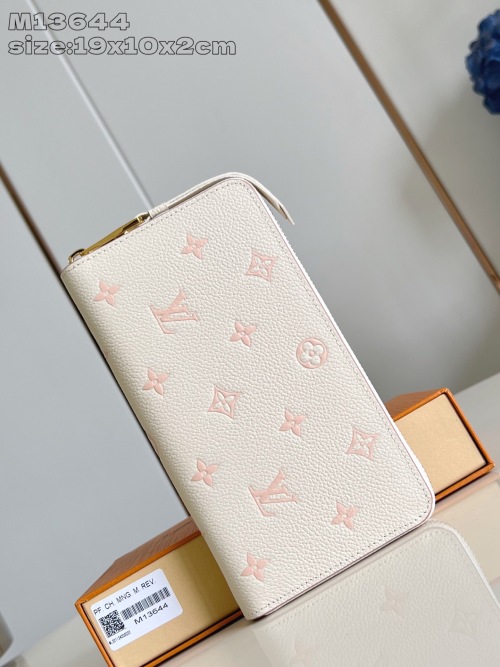 Louis Vuitton Zippy Wallet Monogram Empreinte Leather M61864 - Cream