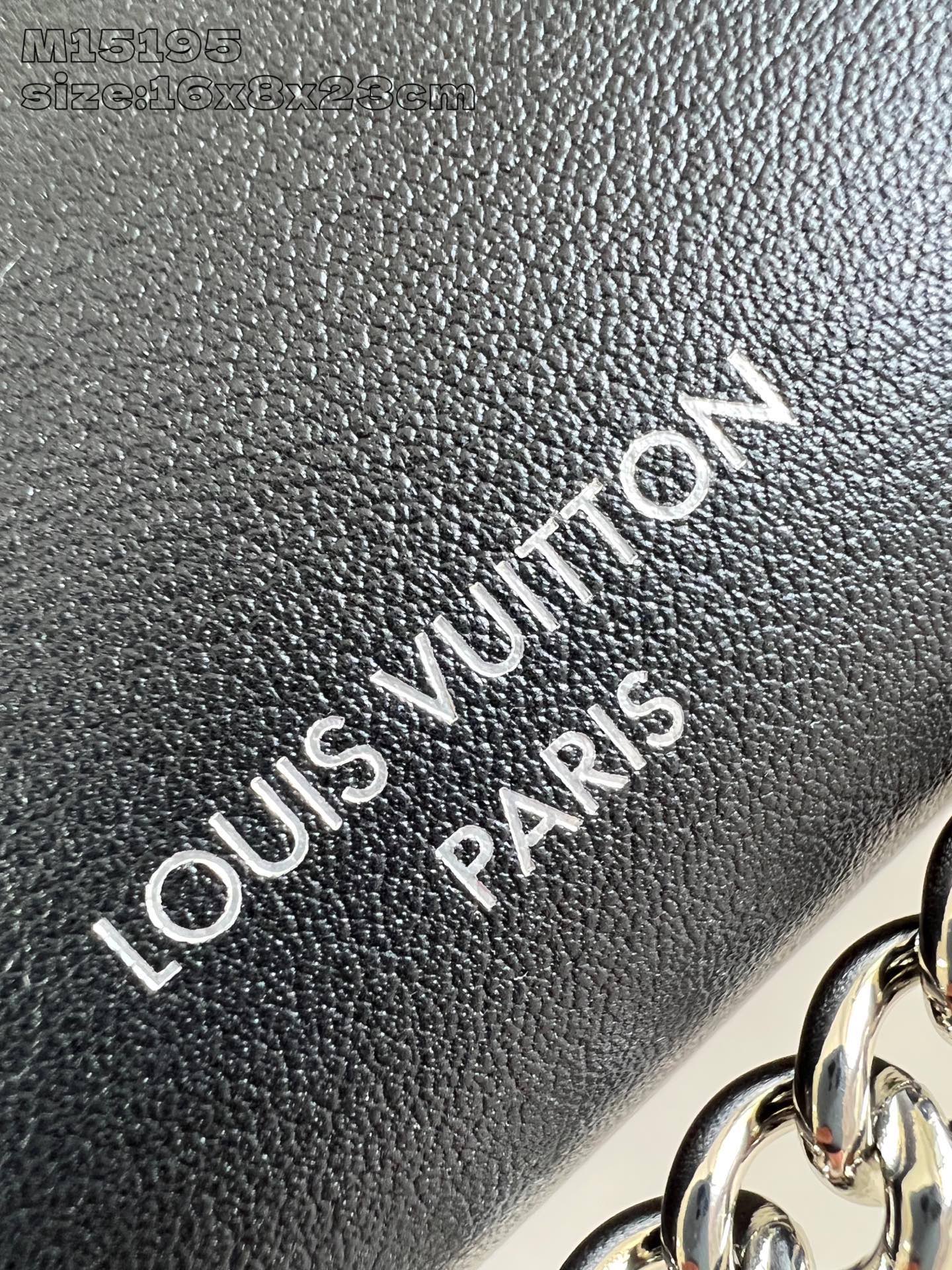 Louis Vuitton Side Trunk Vibe Bag, Leather, Black, 16 x 8.5 x 23.5 cm 4 i1756835498215 158 0 2