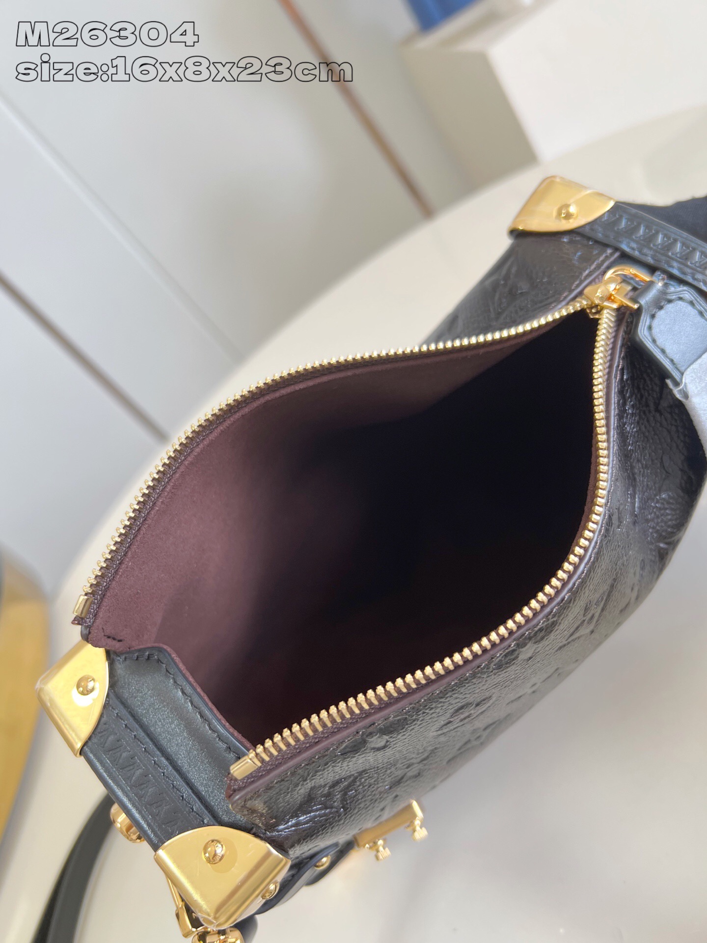 Louis Vuitton Side Trunk Monogram Saga Leather Medium Satchel Crossbody Bag 9 i1756835727539 5621 0 7
