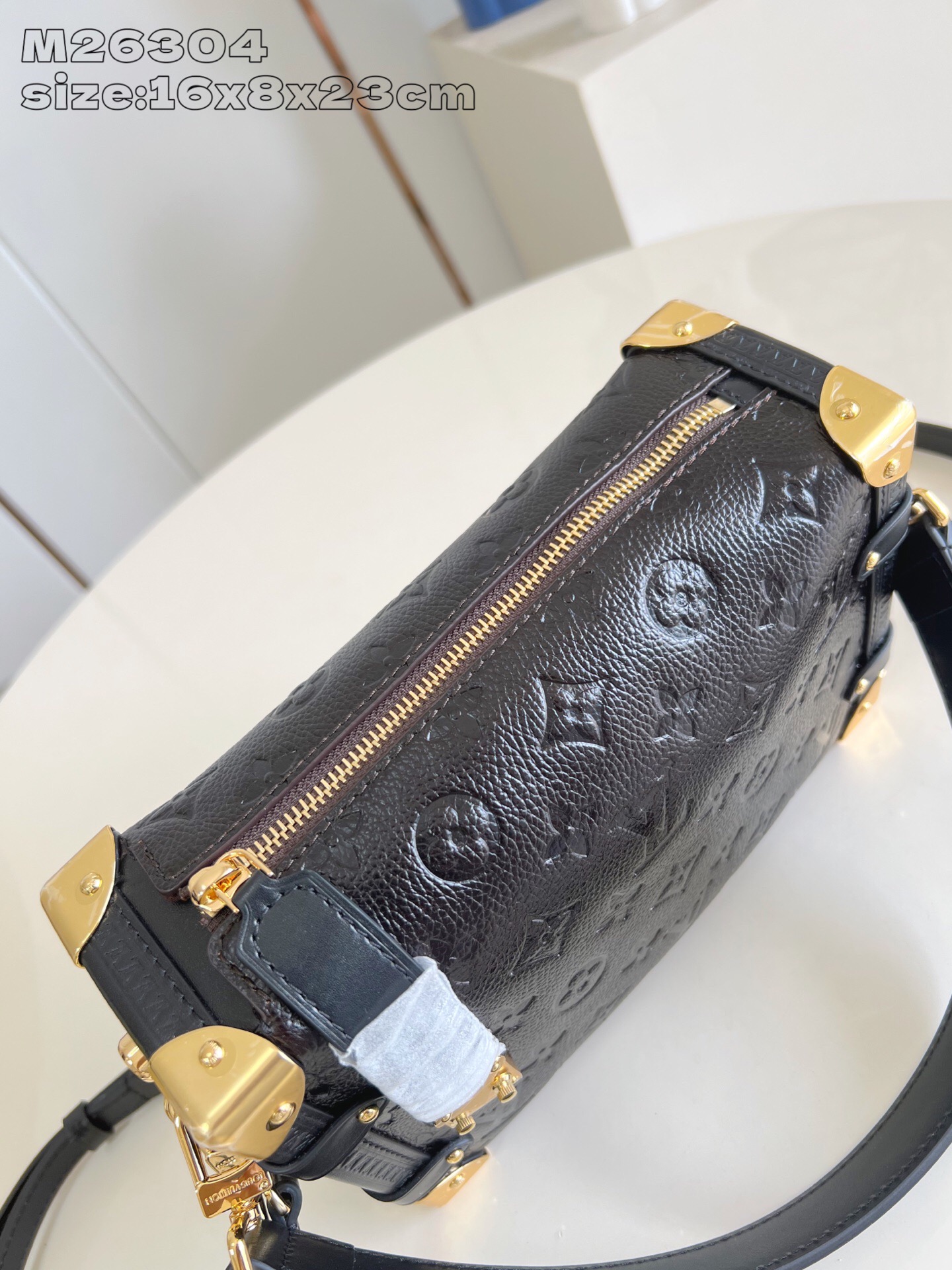 Louis Vuitton Side Trunk Monogram Saga Leather Medium Satchel Crossbody Bag 8 i1756835727539 9094 0 6