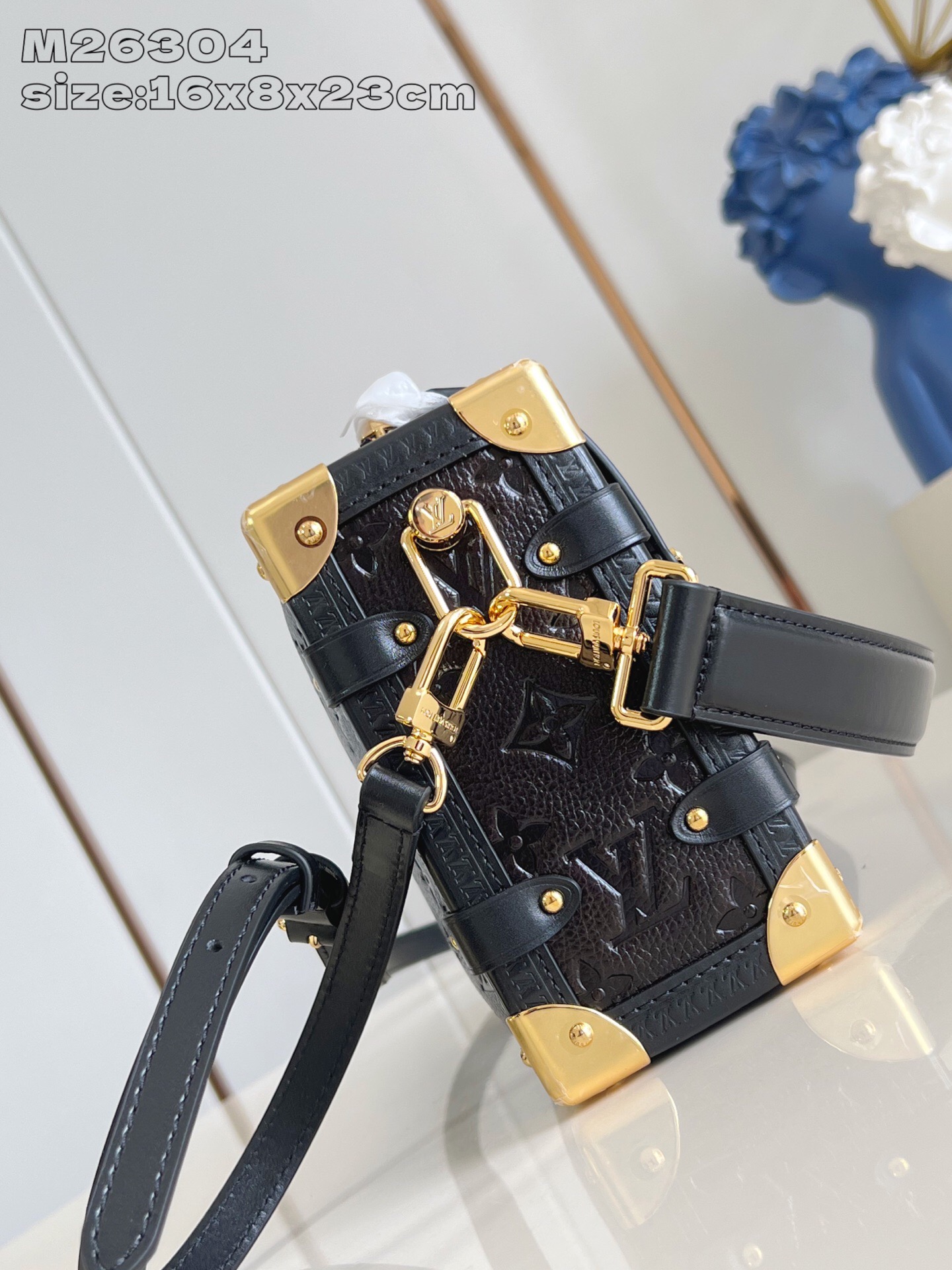 Louis Vuitton Side Trunk Monogram Saga Leather Medium Satchel Crossbody Bag 4 i1756835728186 6319 0 2