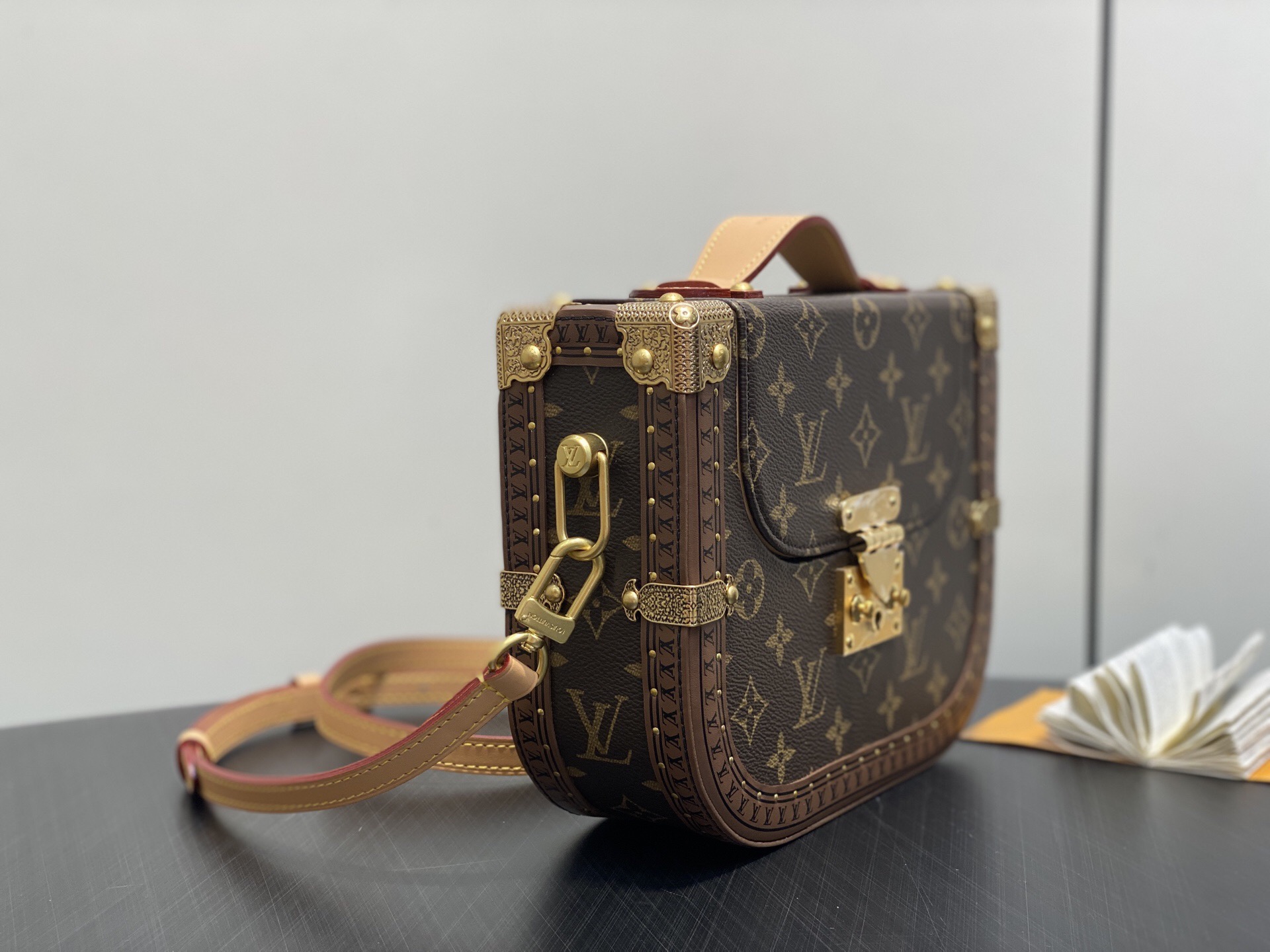 Louis Vuitton Montsouris Trunk Monogram Handbag, 17 x 7 x 22 cm 3 i1757534976713 3934 0 1