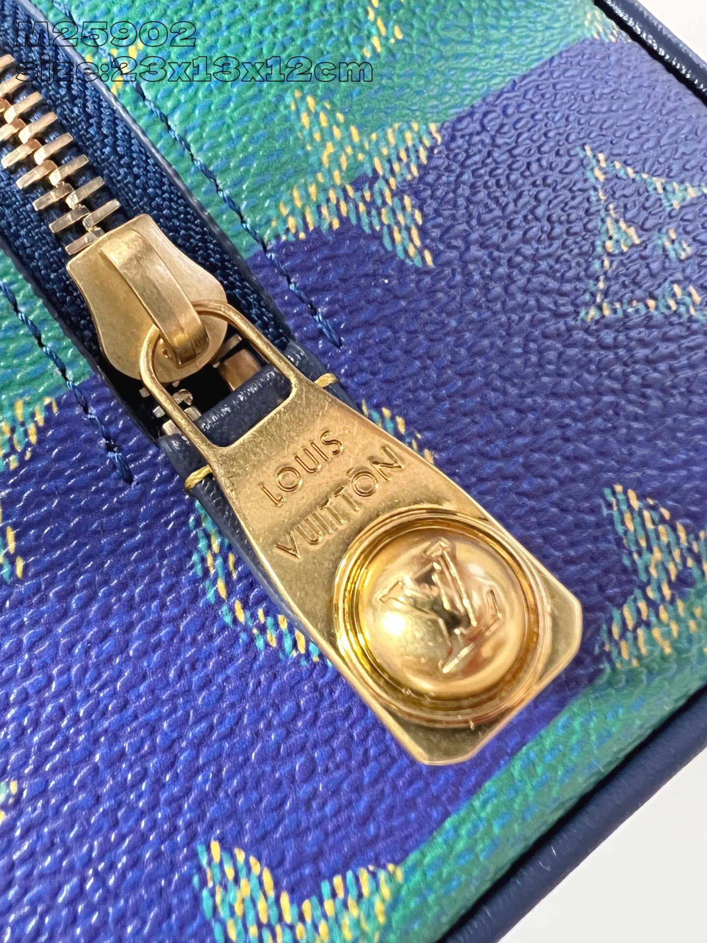 Louis Vuitton Locker Dopp Kit Monogram Canvas Toiletry Pouch - Blue/Green 5 i1758222806135 2110 0 4