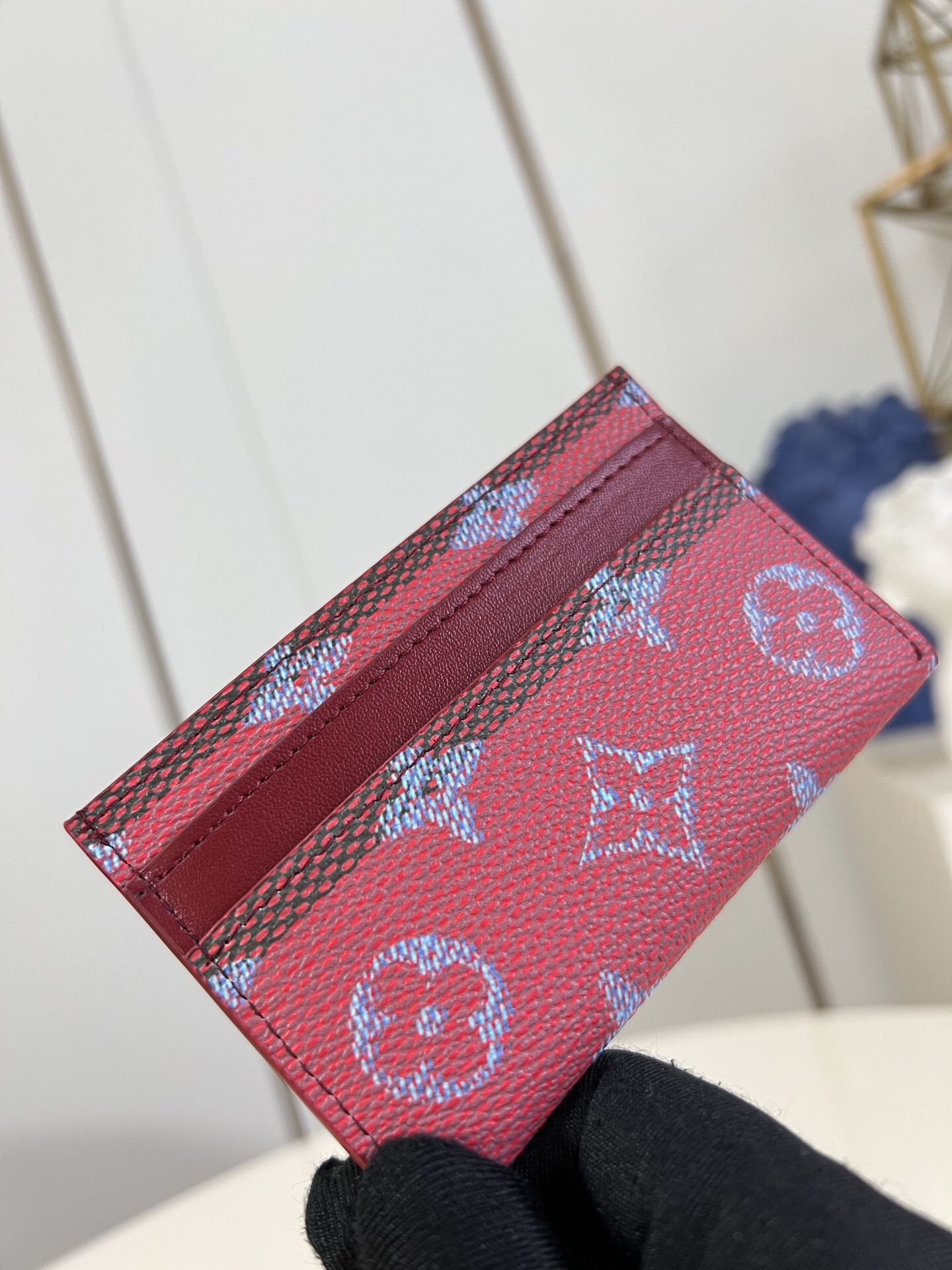 Louis Vuitton Monogram Eclipse Coated Canvas Card Holder Wallet - Stylish 5 i1758223082516 6396 0 3