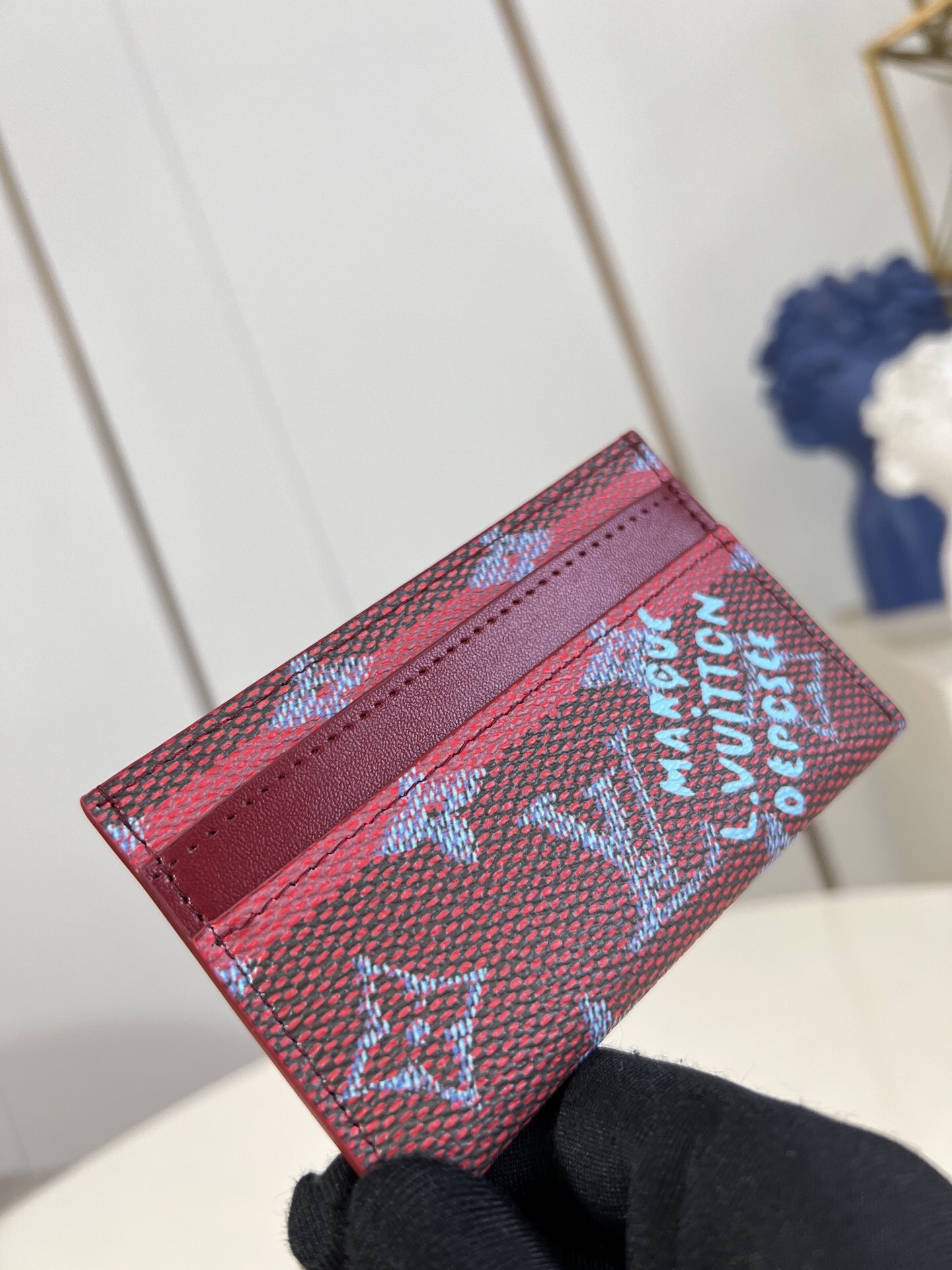 Louis Vuitton Monogram Eclipse Coated Canvas Card Holder Wallet - Stylish 3 i1758223083424 4545 0 1