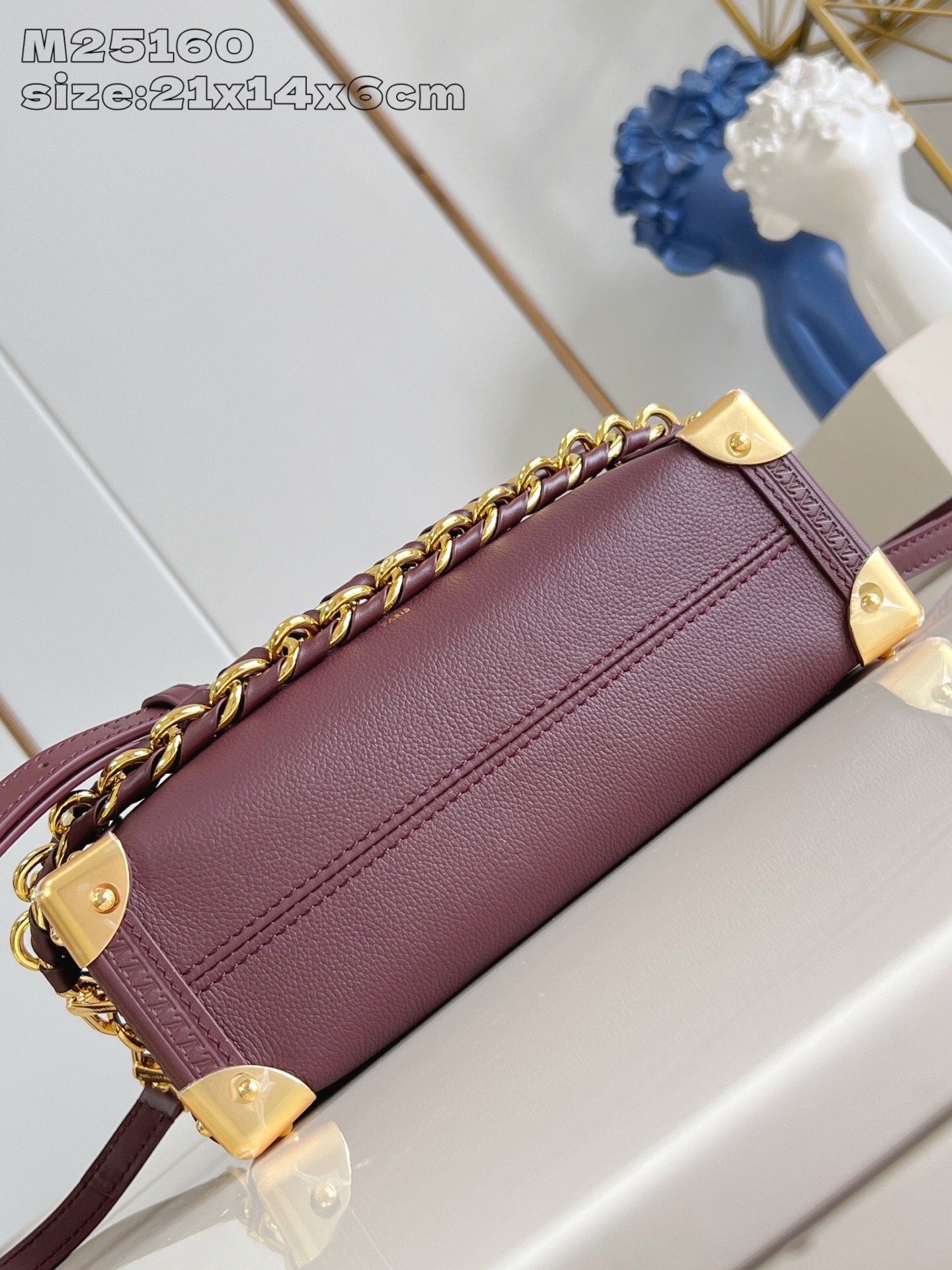 Louis Vuitton Side Trunk Bag M25160, Elegant Burgundy Leather, 21x14x6 cm 7 i1758821501264 683 0 5