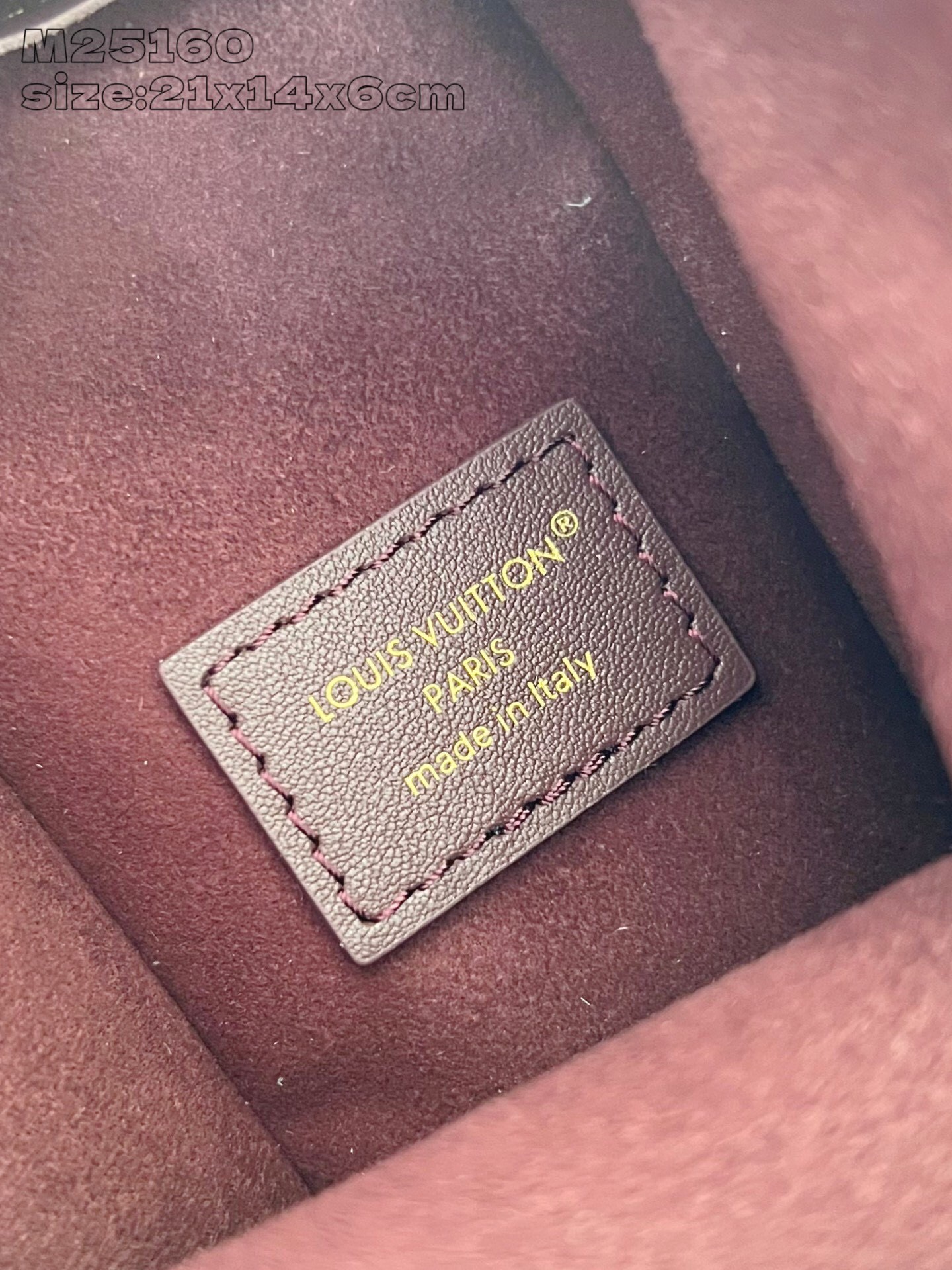Louis Vuitton Side Trunk Bag M25160, Elegant Burgundy Leather, 21x14x6 cm 10 i1758821502864 2560 0 8