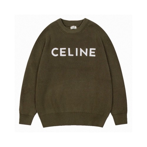 Celine Classic Embroidered Crew Neck Knit Sweater - Quality & Style 1 Celine Classic Embroidered Crew Neck Knit Sweater - Quality & Style