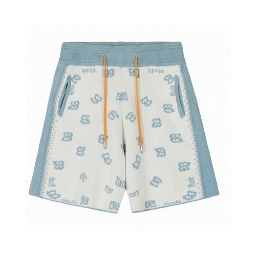 Rhude 2025SS Unisex Knitted Jacquard Paisley Patchwork Shorts 1 Rhude 2025SS Unisex Knitted Jacquard Paisley Patchwork Shorts