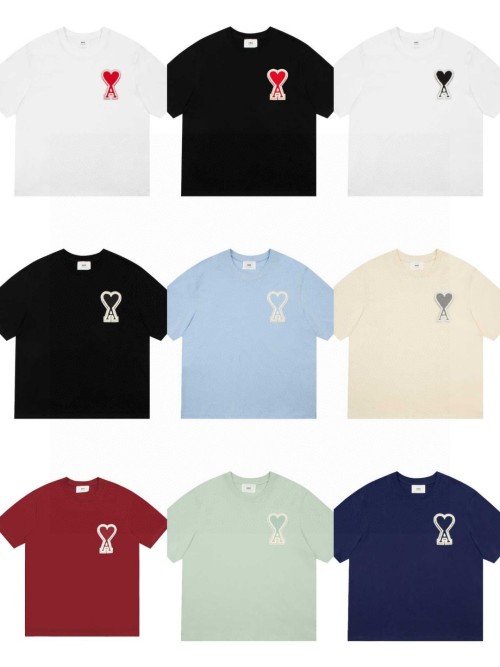 Ami De Coeur Classic Fit Short Sleeve T-Shirt, Summer Cotton Tee 1 Ami De Coeur Classic Fit Short Sleeve T-Shirt, Summer Cotton Tee