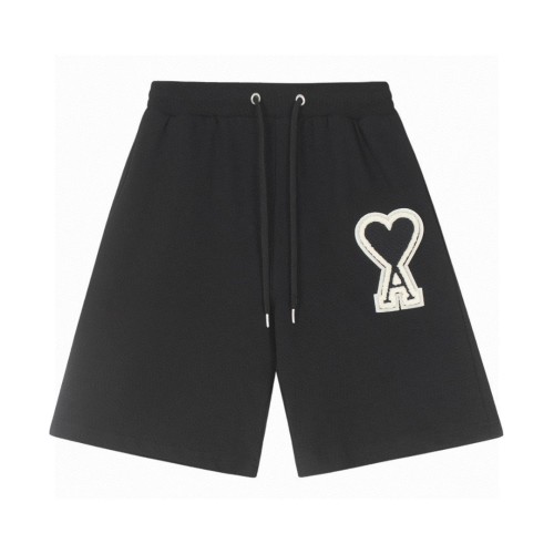 AMI Paris Classic Embroidered Logo Sweat Shorts - Premium Cotton Blend 1 AMI Paris Classic Embroidered Logo Sweat Shorts - Premium Cotton Blend