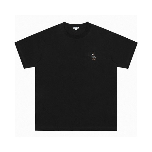 Loewe X Susan Fujita Collaboration Black T-Shirt With Pearl Chicken 1 Loewe X Susan Fujita Collaboration Black T-Shirt With Pearl Chicken