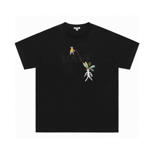 Loewe 25SS Mandrake Embroidery T-Shirt, Premium Cotton, Relaxed Fit 1 Loewe 25SS Mandrake Embroidery T-Shirt, Premium Cotton, Relaxed Fit