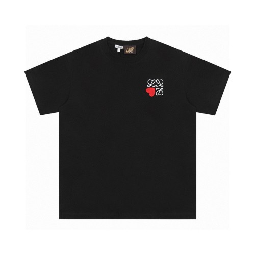 Loewe 25SS Heart Embroidered Logo Short Sleeve T-Shirt, High Quality Fabric 1 Loewe 25SS Heart Embroidered Logo Short Sleeve T-Shirt, High Quality Fabric