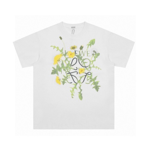 Loewe 24SS Floral Print Embroidered Logo Short Sleeve T-Shirt 1 Loewe 24SS Floral Print Embroidered Logo Short Sleeve T-Shirt