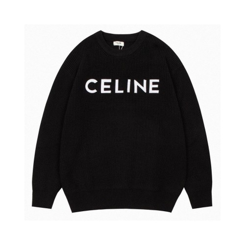 Celine Classic Embroidered Applique Crew Neck Knit Sweater - Quality Matters 1 Celine Classic Embroidered Applique Crew Neck Knit Sweater - Quality Matters