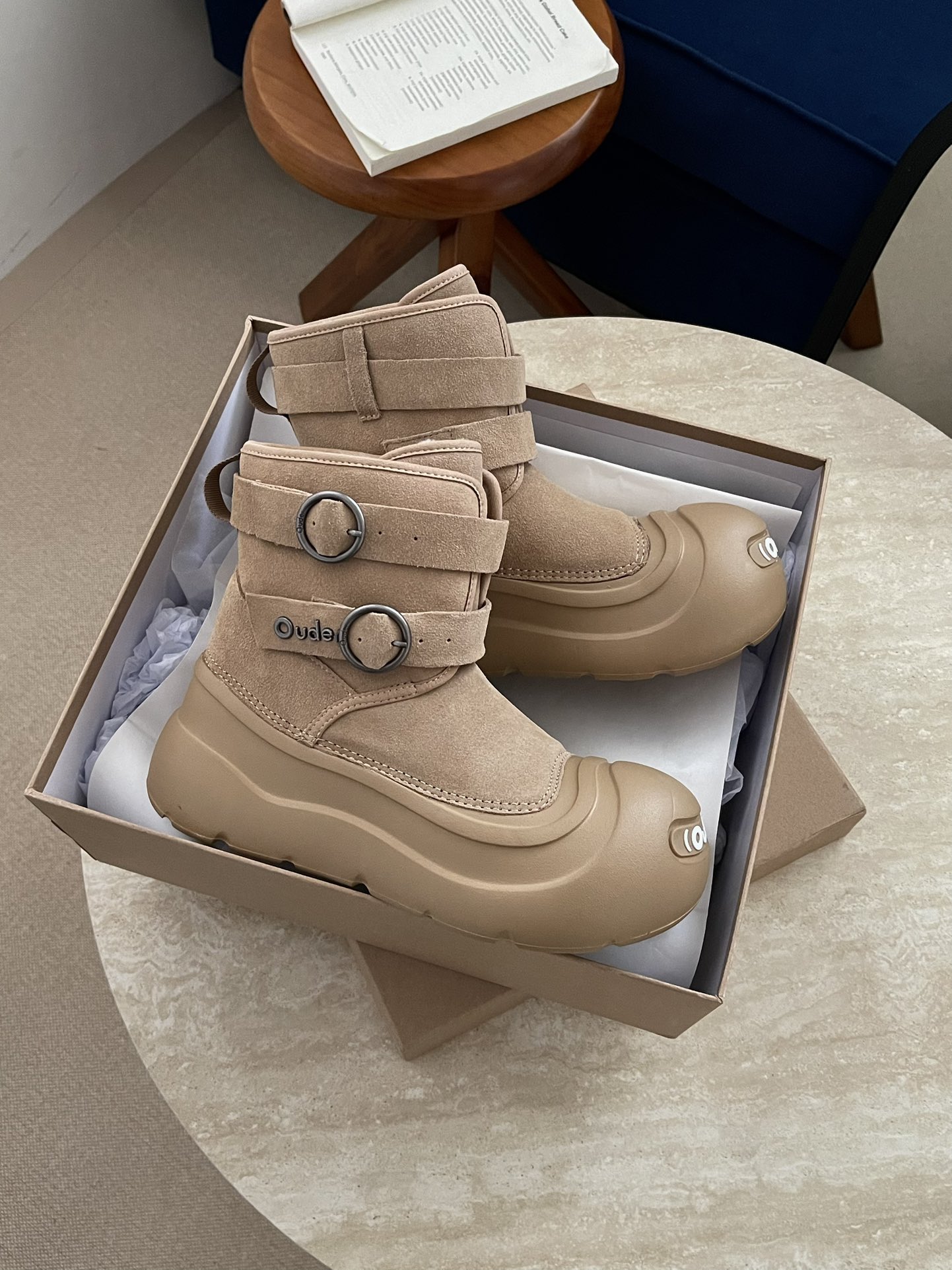 Adjustable Big Head Design Sandals with Stretchy Fit and Easy Wear, Size 35-40 - 图片 4