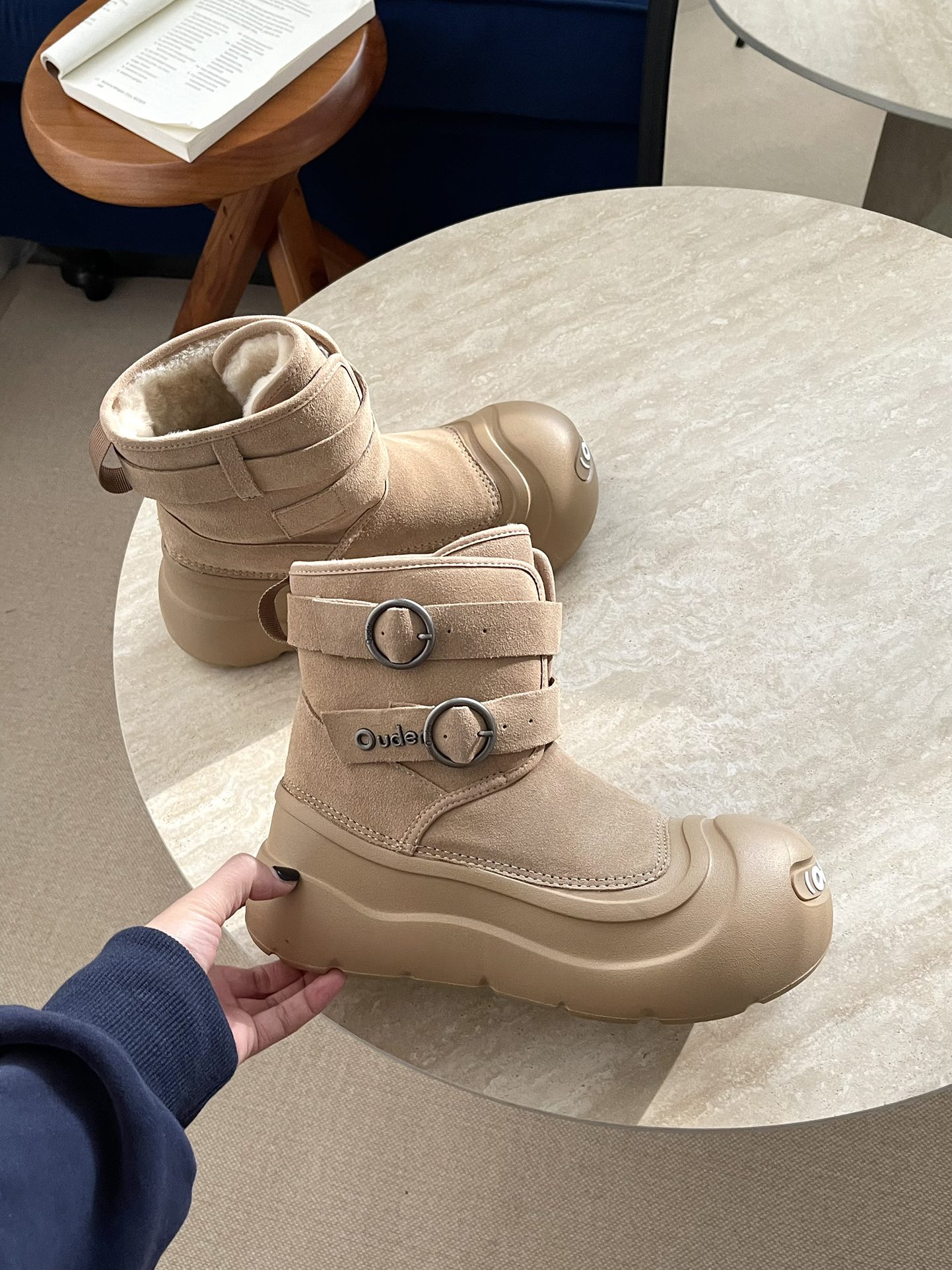 Adjustable Big Head Design Sandals with Stretchy Fit and Easy Wear, Size 35-40 - 图片 2
