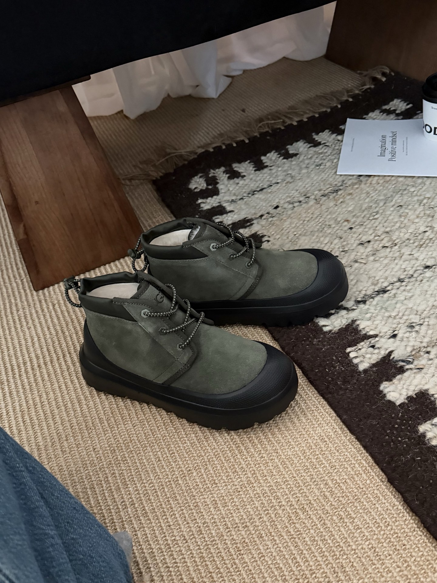 NO:559369,Army green black bottom details., snow boots, boots19860909军绿色黑底细节.,雪地靴,boots,Women's Shoes