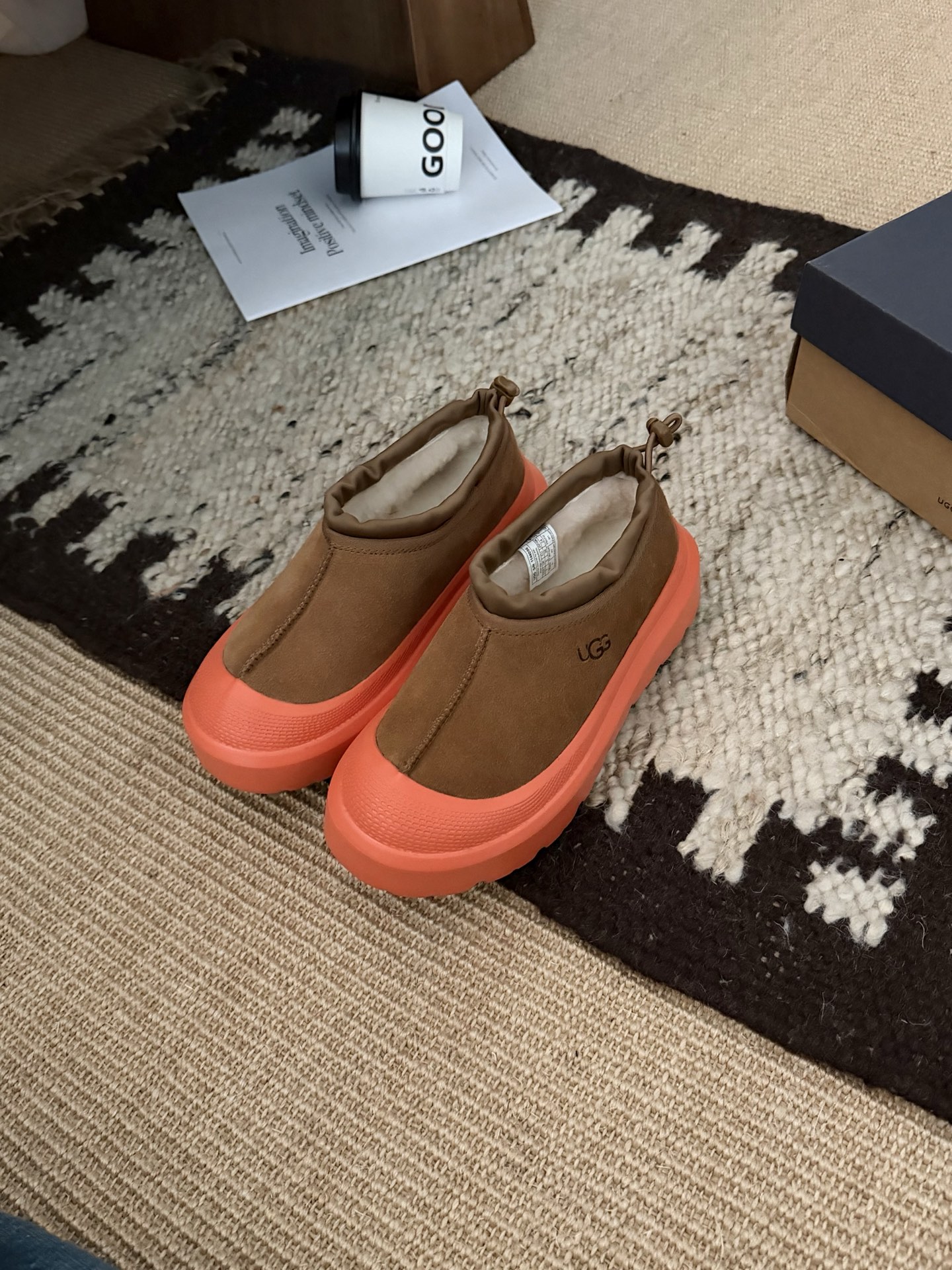 NO:559358,Maroon orange sole details., snow boots, boots19860909栗色橘底细节.,雪地靴,boots,Women's Shoes